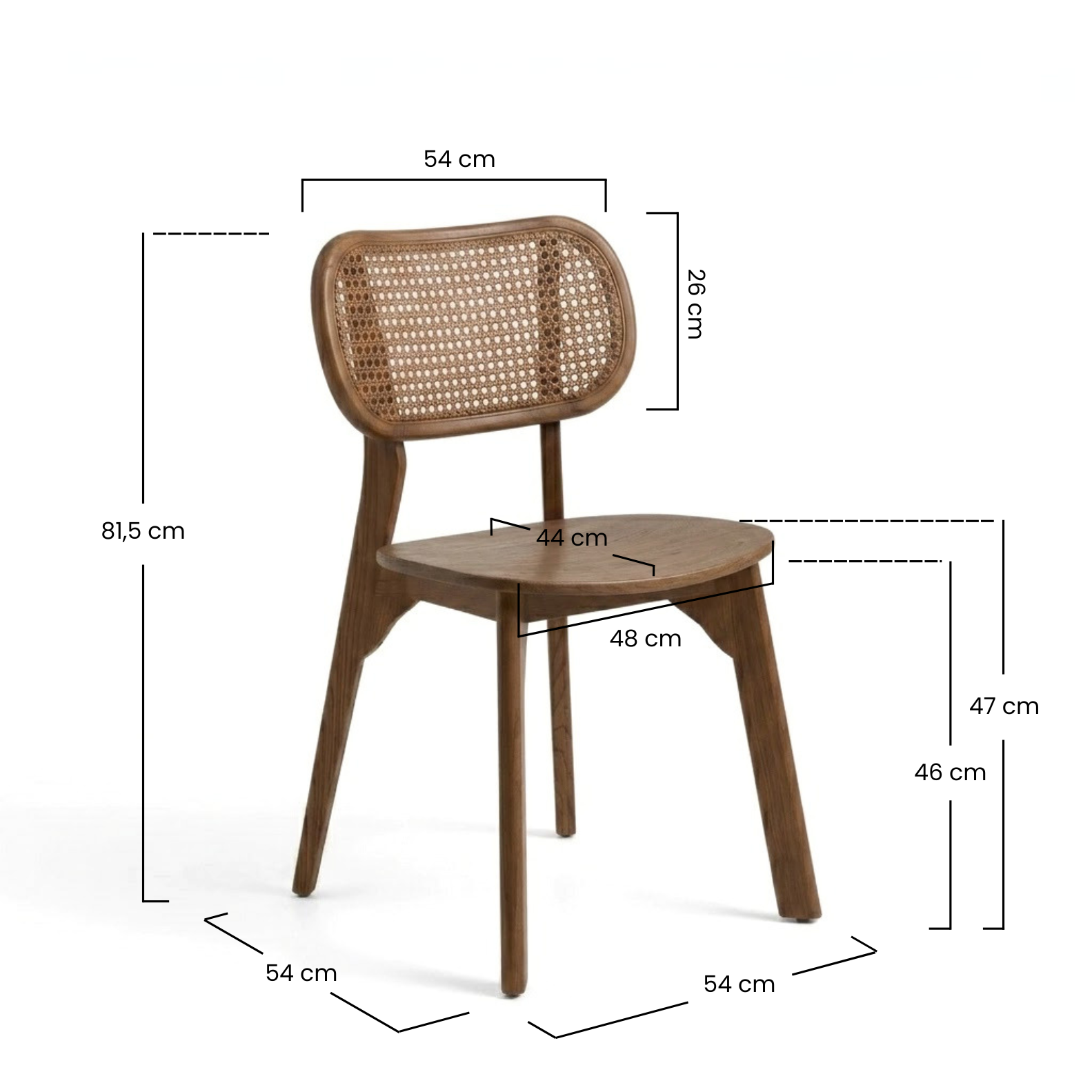 Stoel Dari Wood Mocca