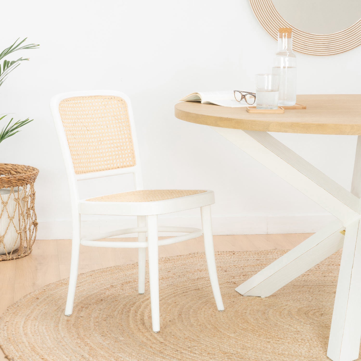 Pack 6 chairs Gamla white