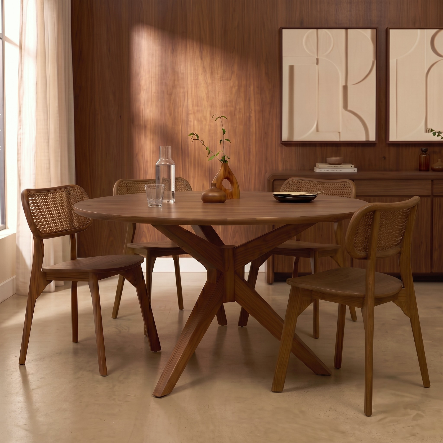 Tafel Skan Wood Mocca
