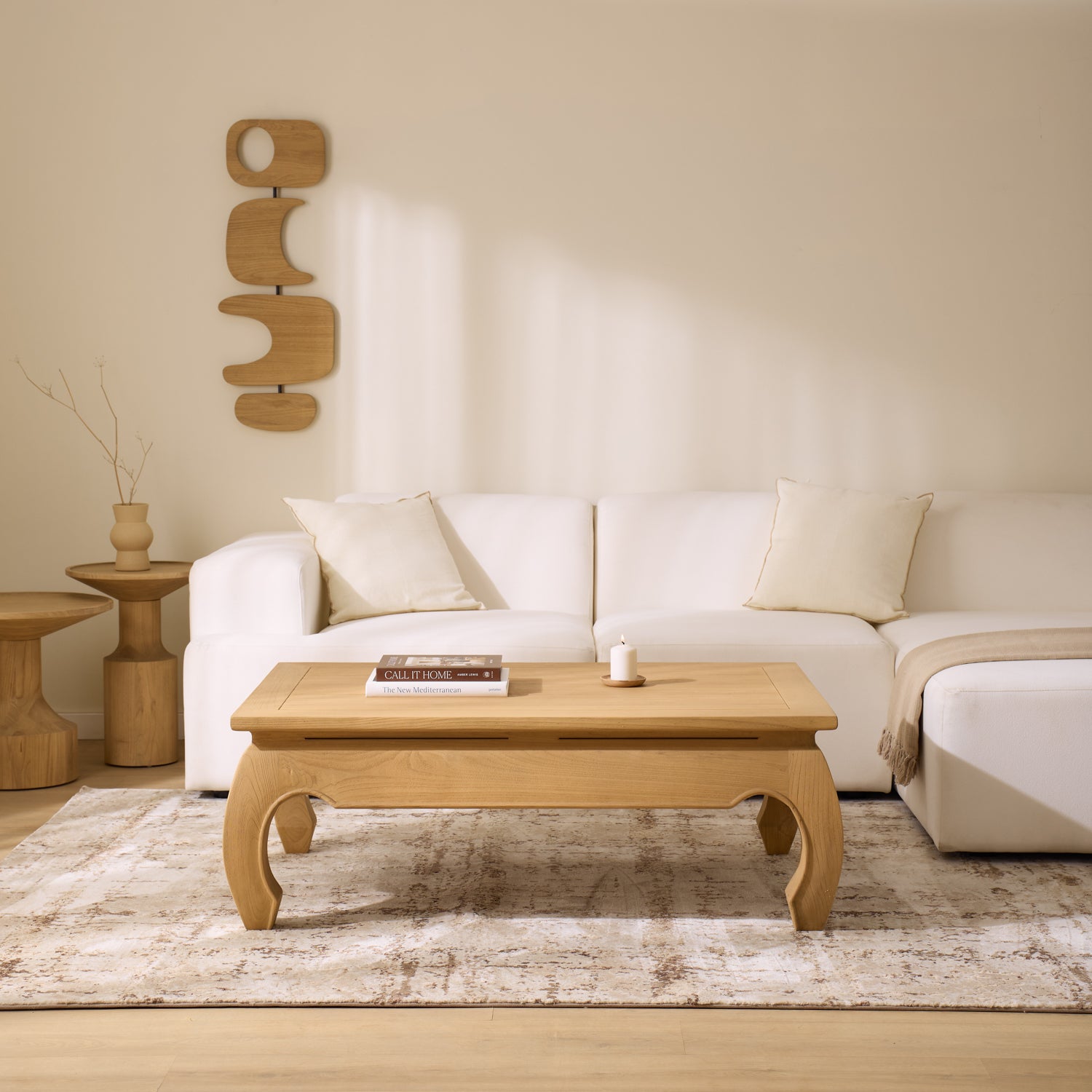 Table basse relevable Curve