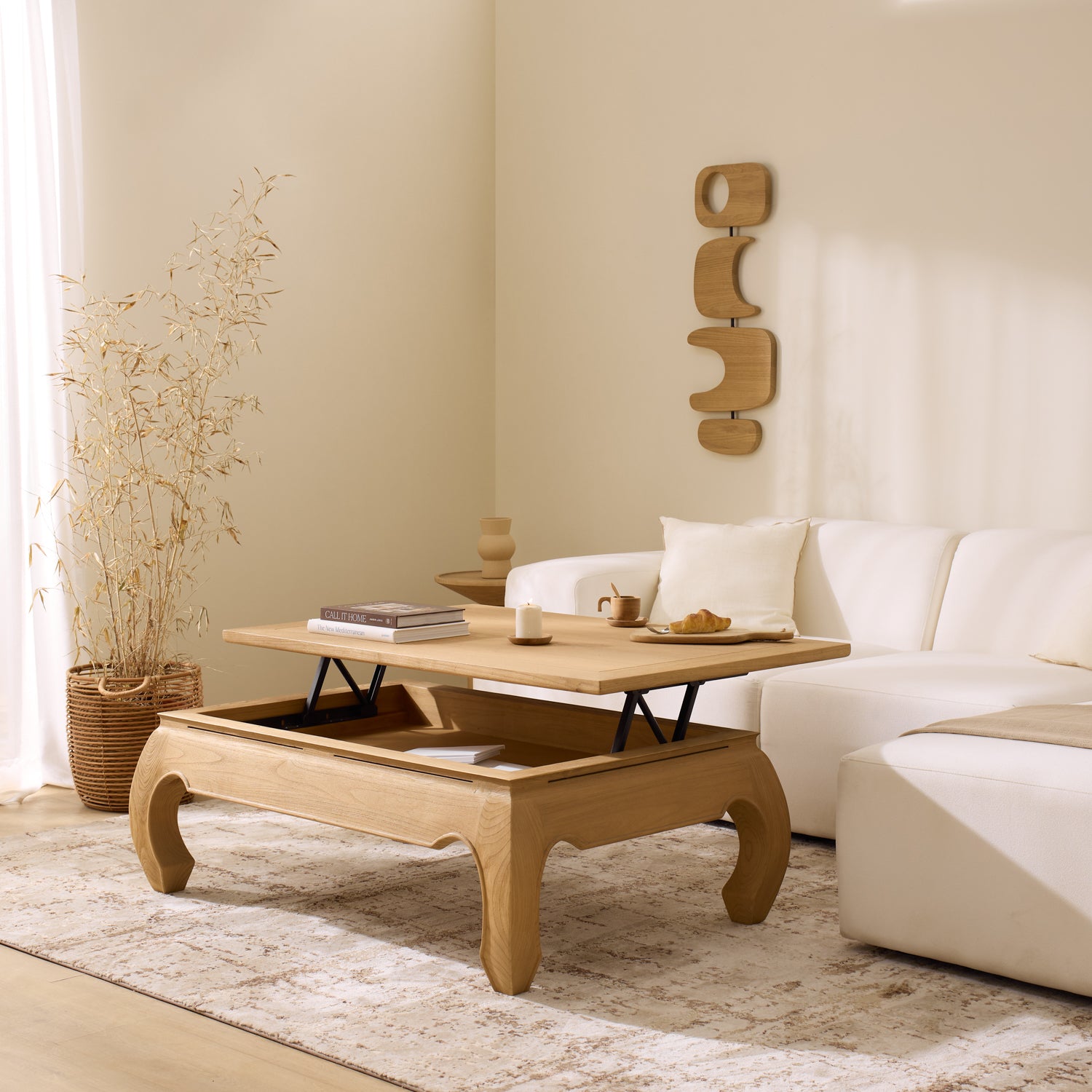 Mesa de centro elevable Curve