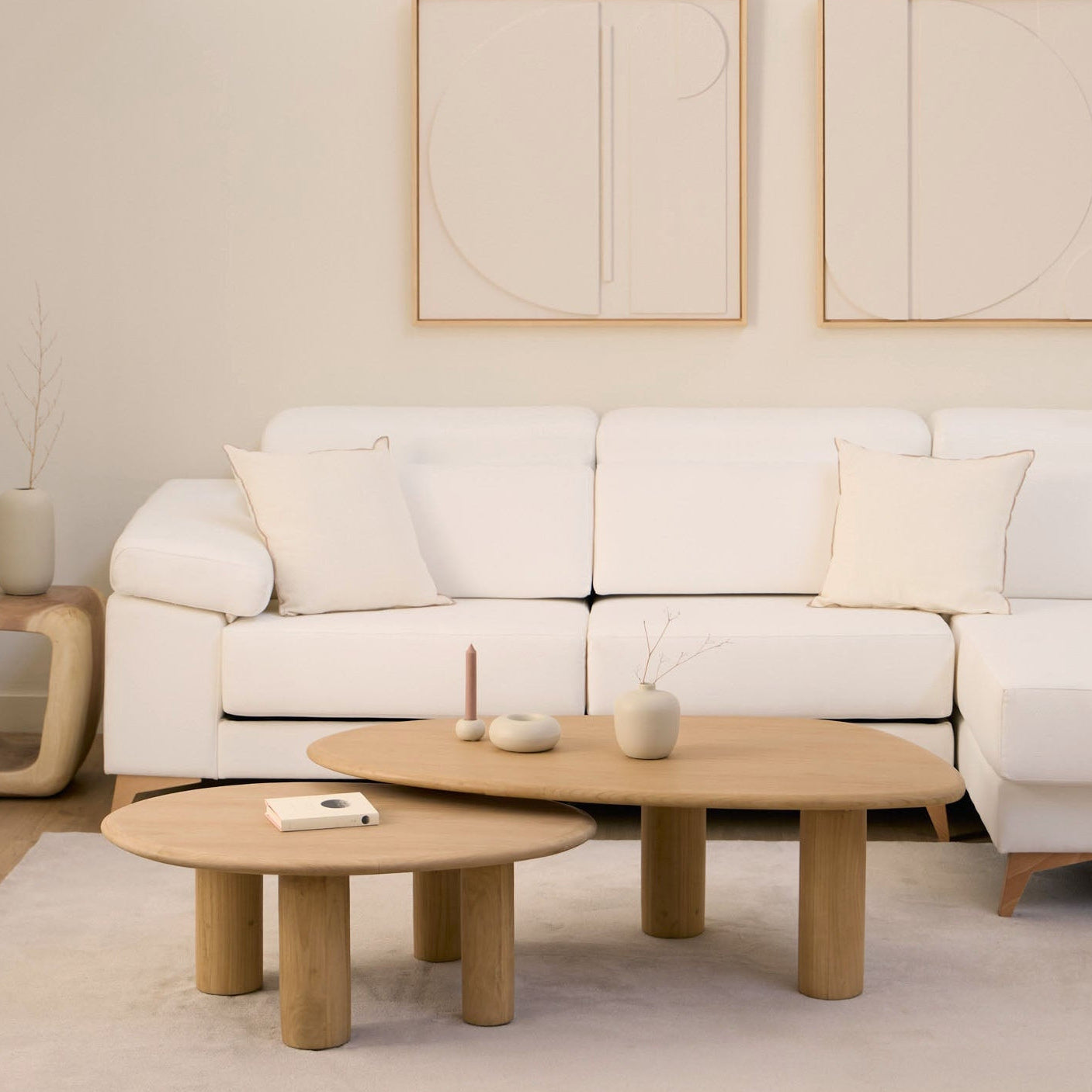 Pack 2 coffee tables Organic