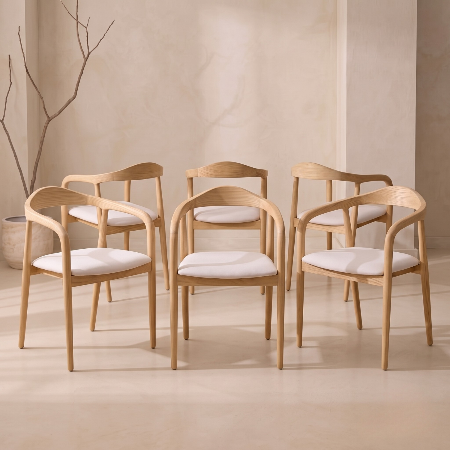 Pack 6 stoelen Mode