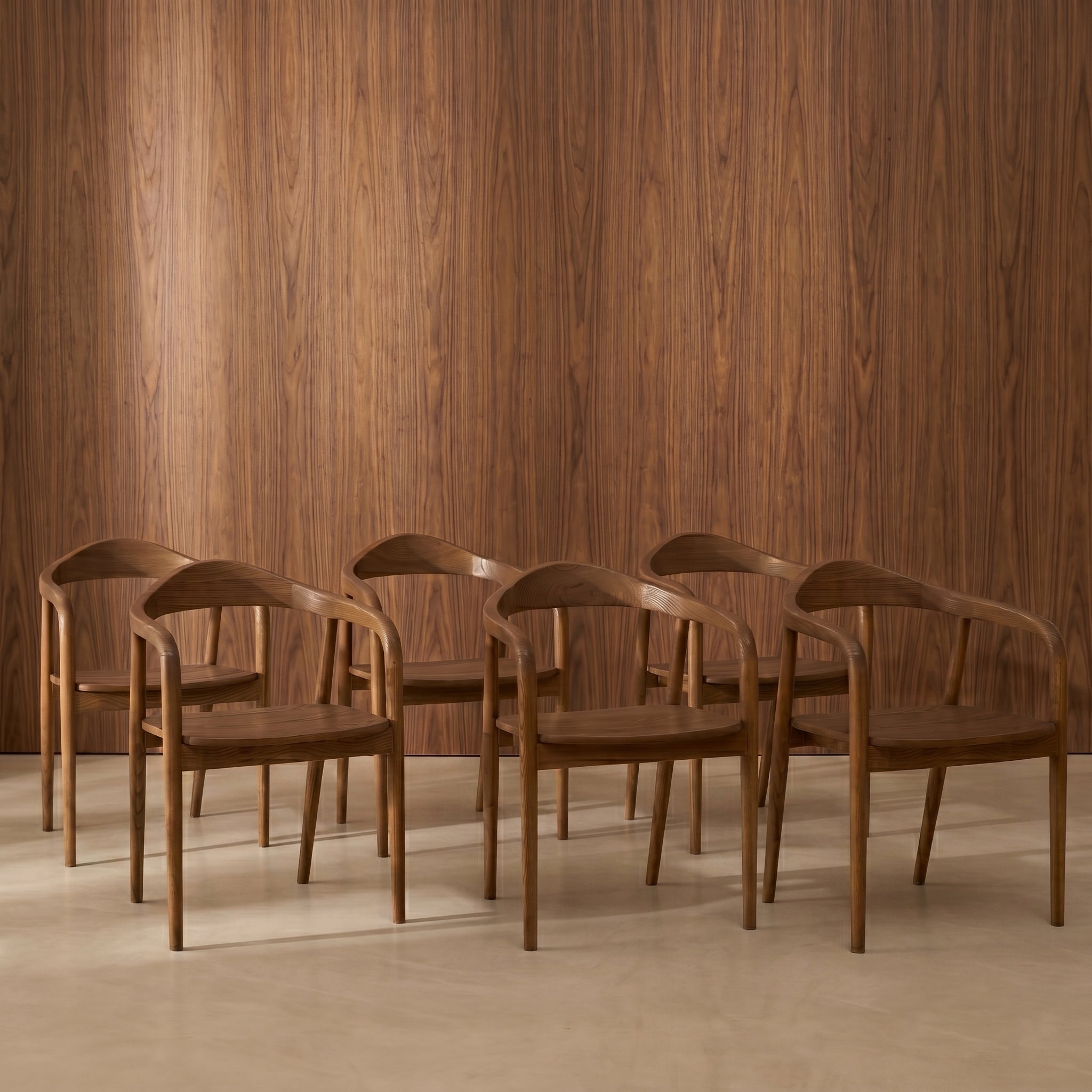 Pack 6 Mode Wood Mocca chairs