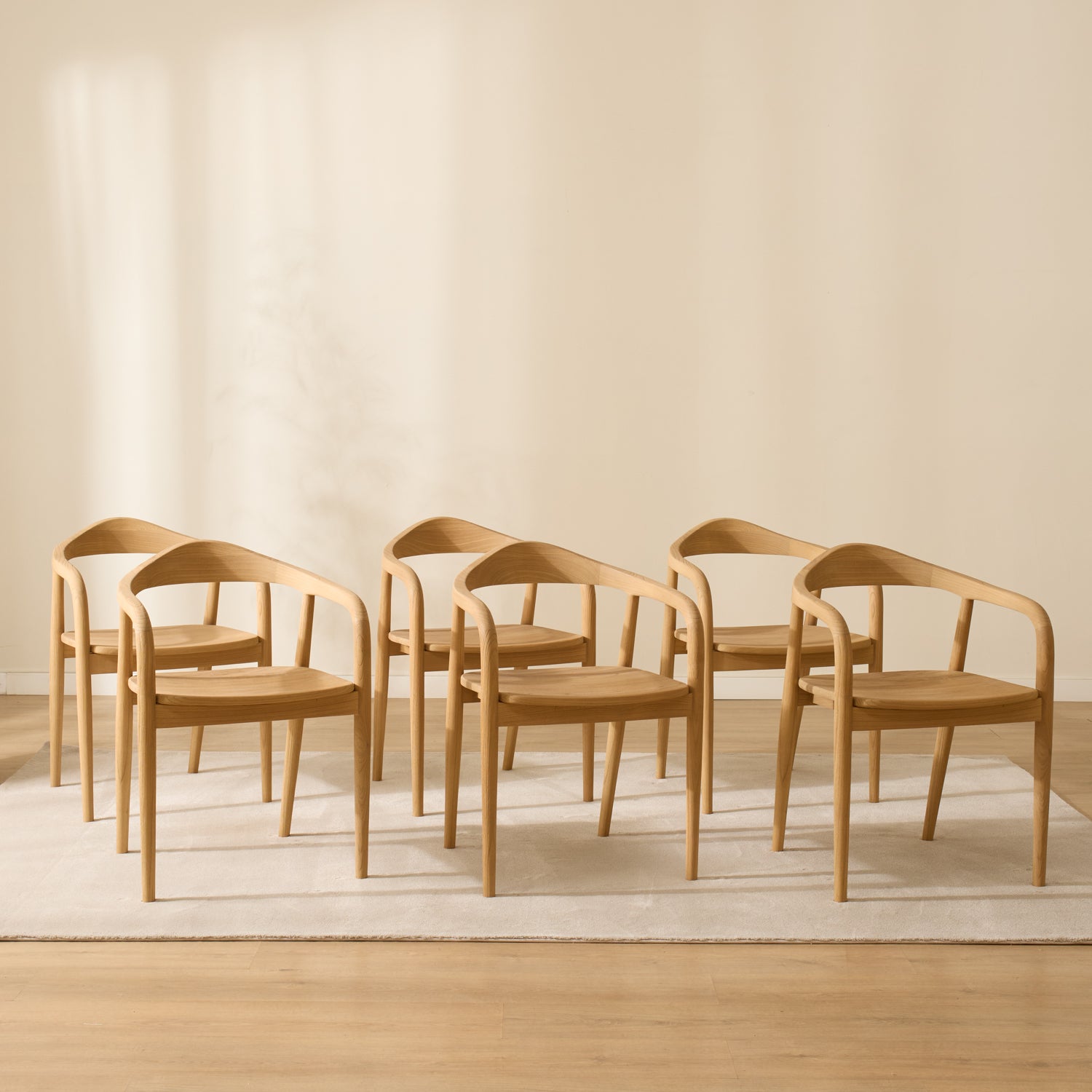 Pack 6 Mode Wood chairs