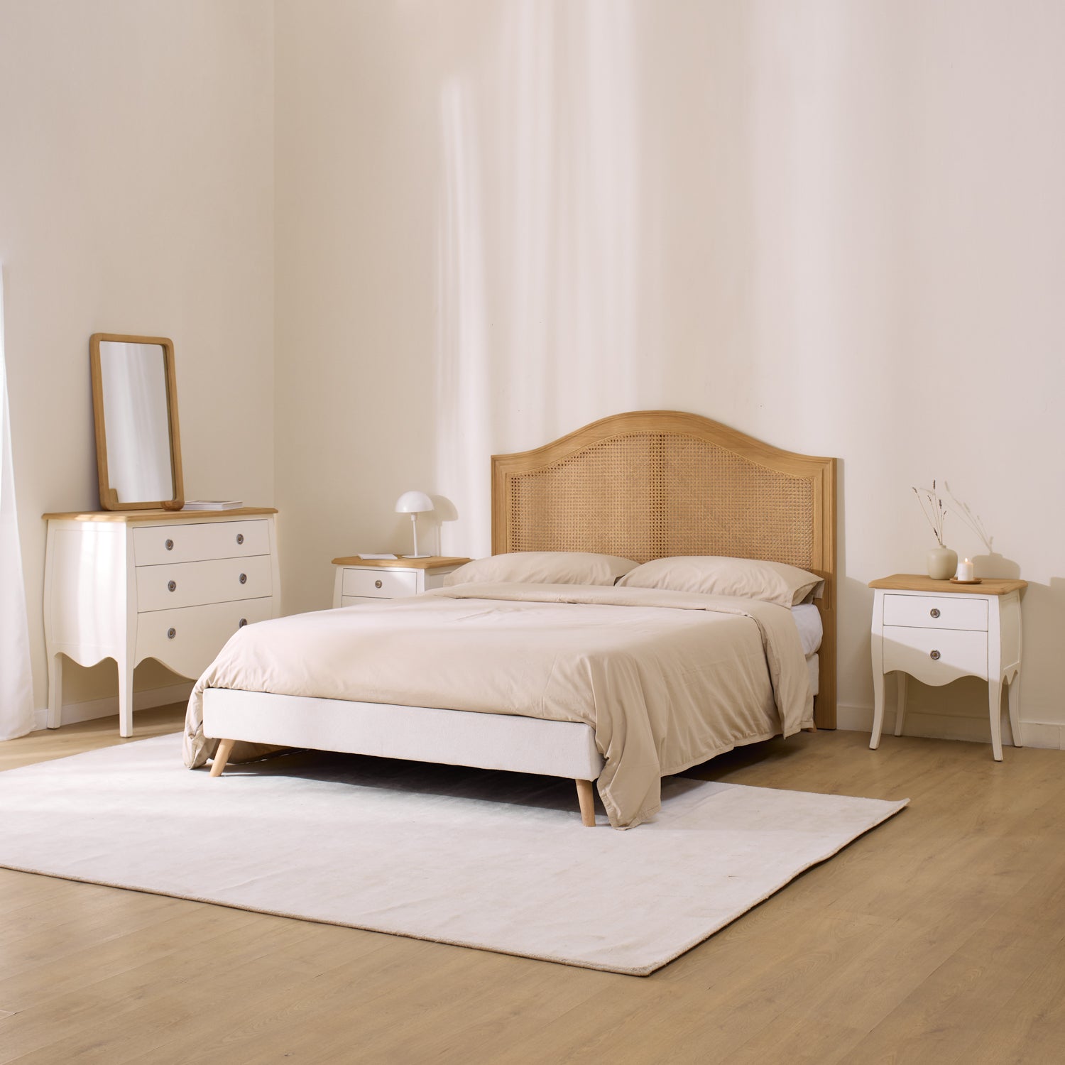 Table de chevet Mani blanc