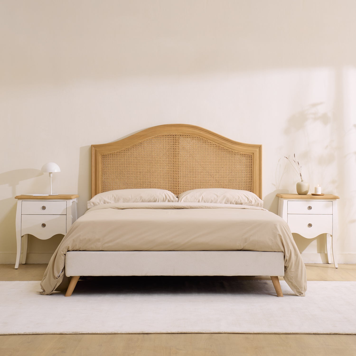 Table de chevet Mani blanc