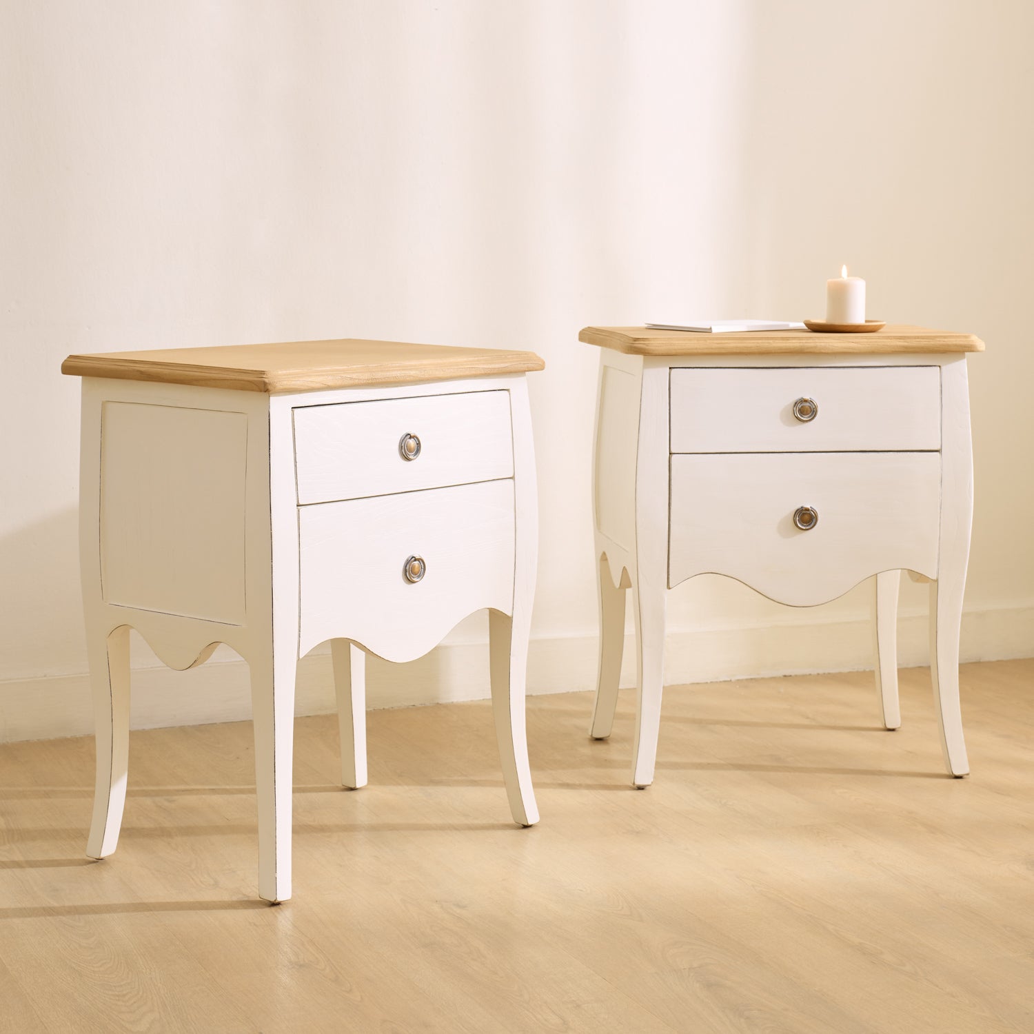 Bedside tables pack Mani white