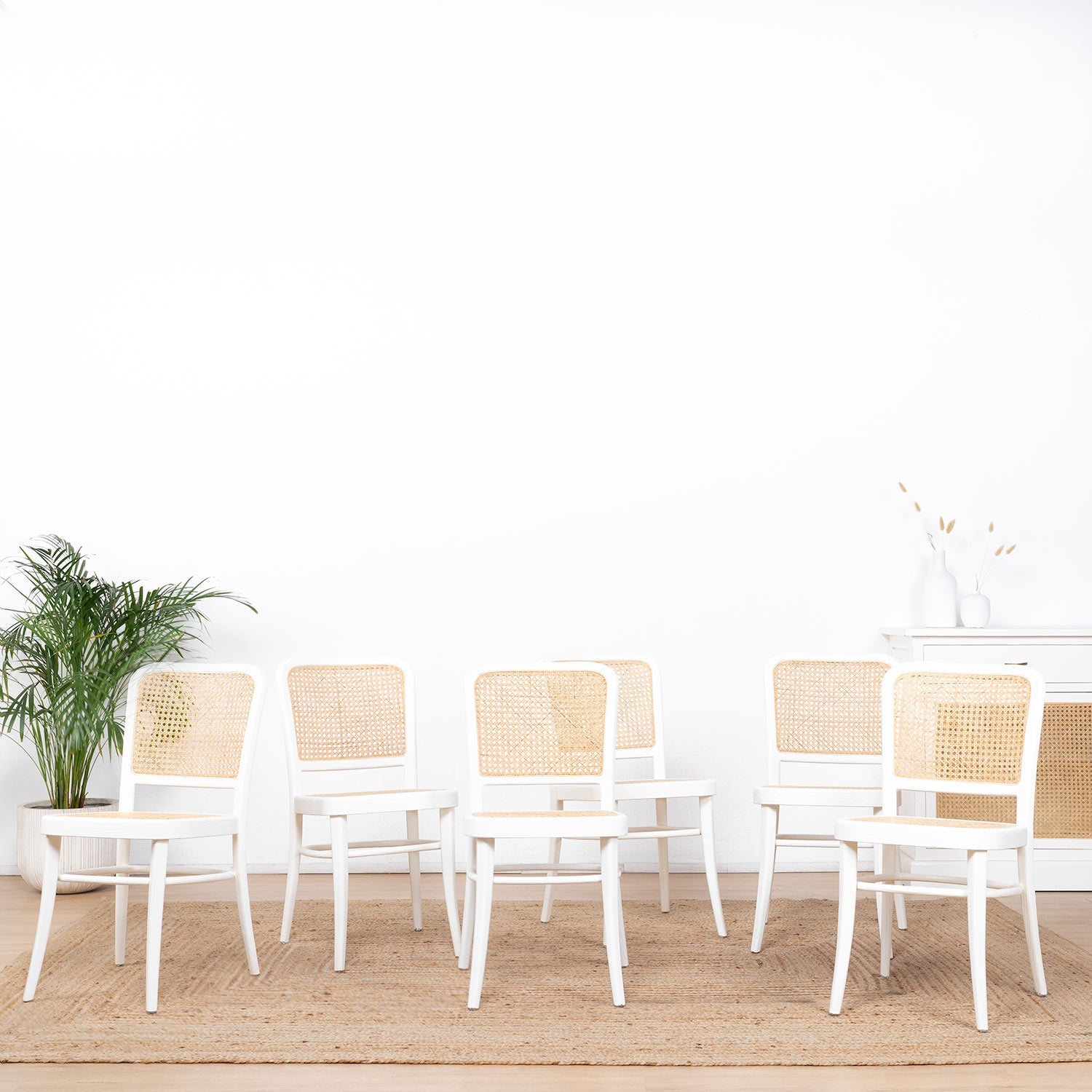 Pack 6 chairs Gamla white