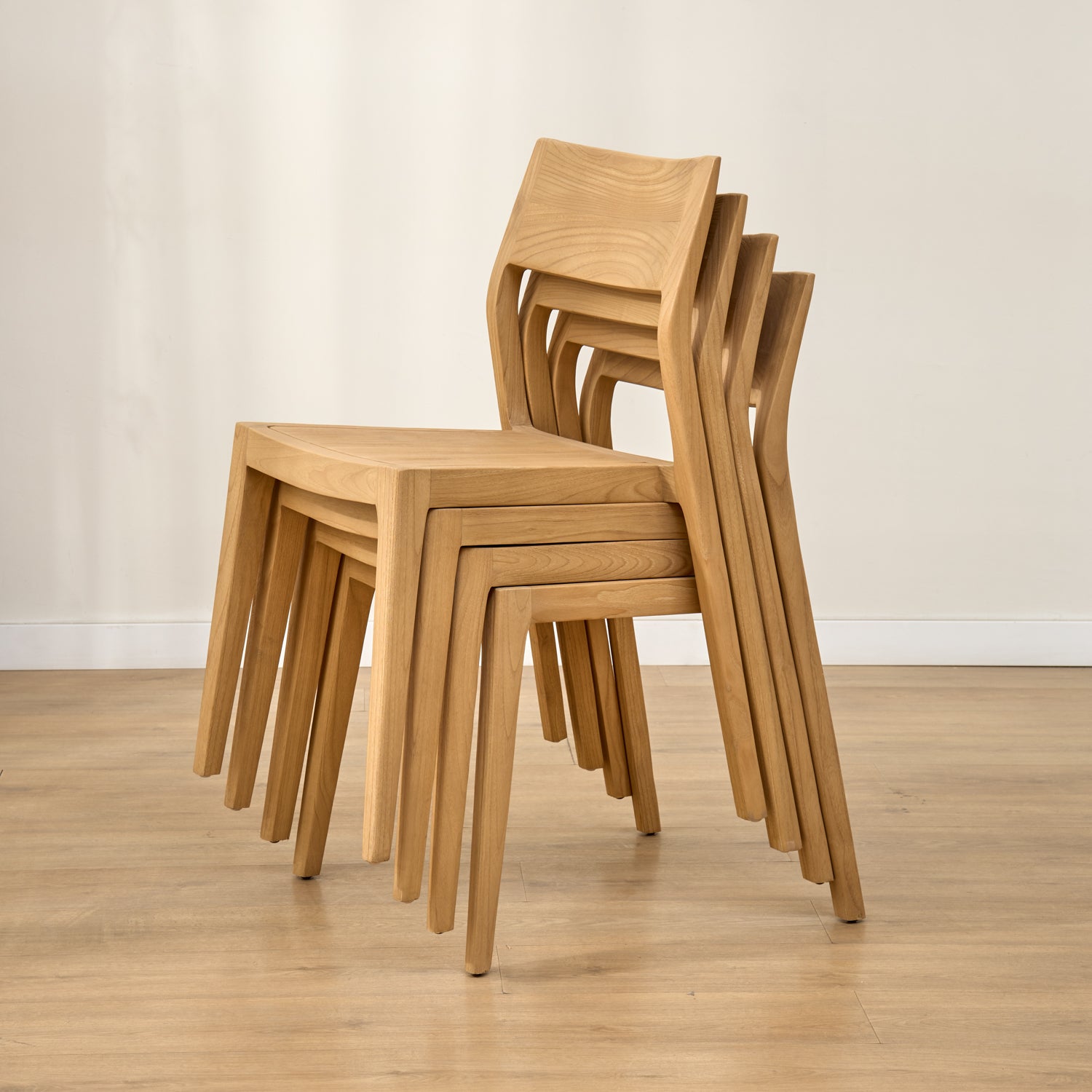 Pack 4 stackable chairs Bayu