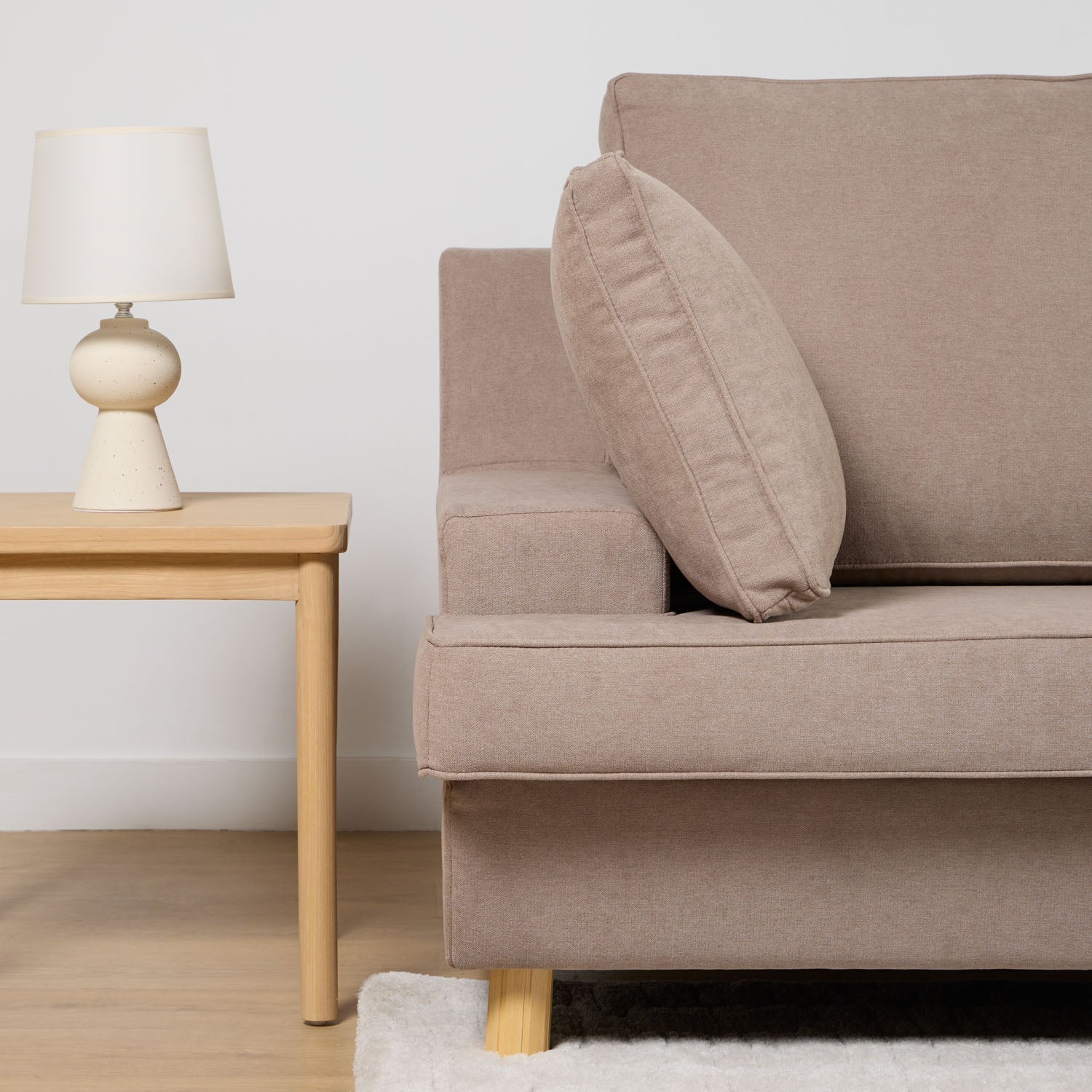 Durian 3-Seater Fixed Sofa with Chaise Longue