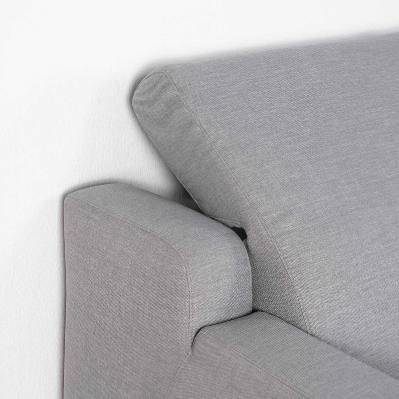 Asem sofá eléctrico gris claro