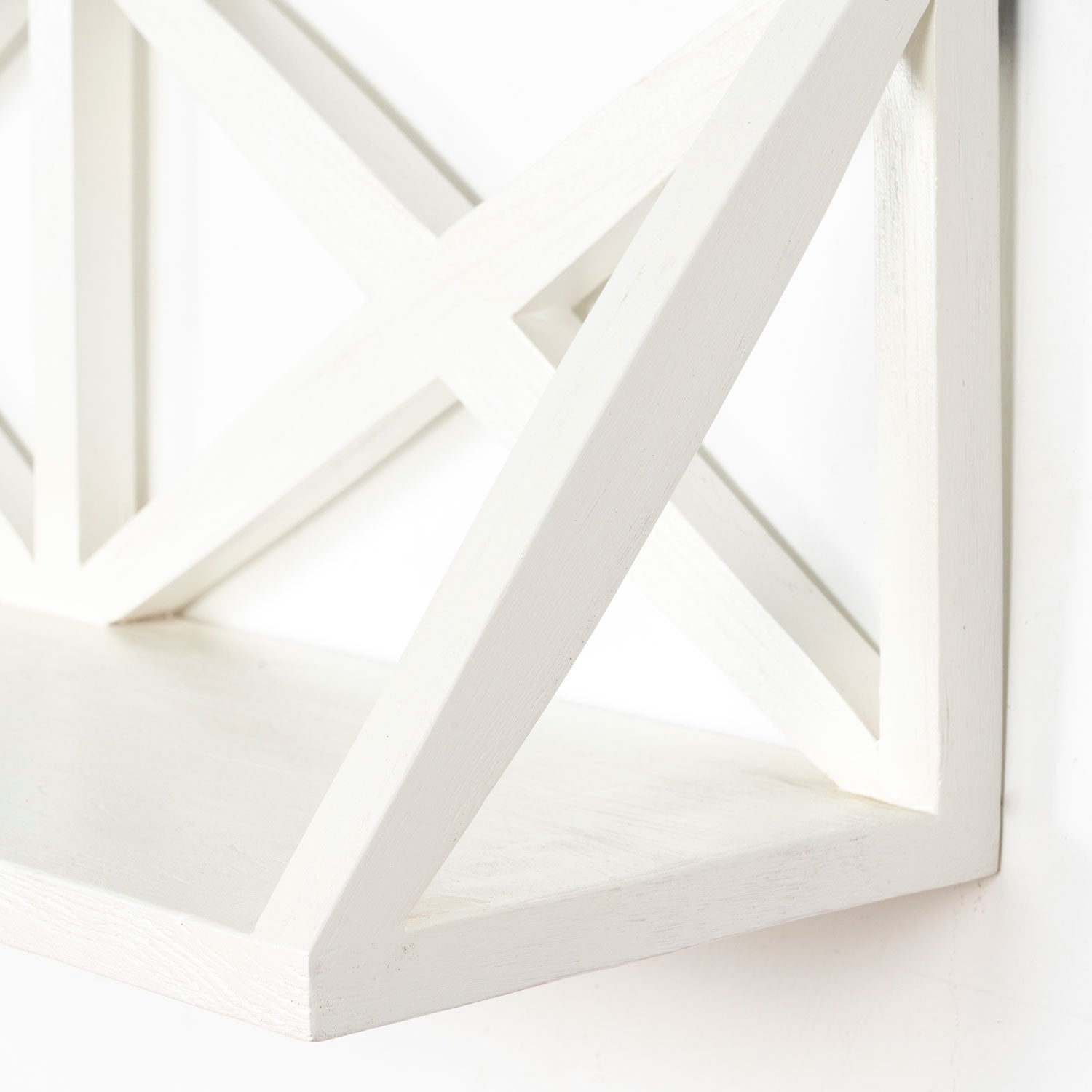 Aspa Estantes de pared madera blanca