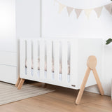 Bayi Cuna de bebé y armario blanca madera Haya