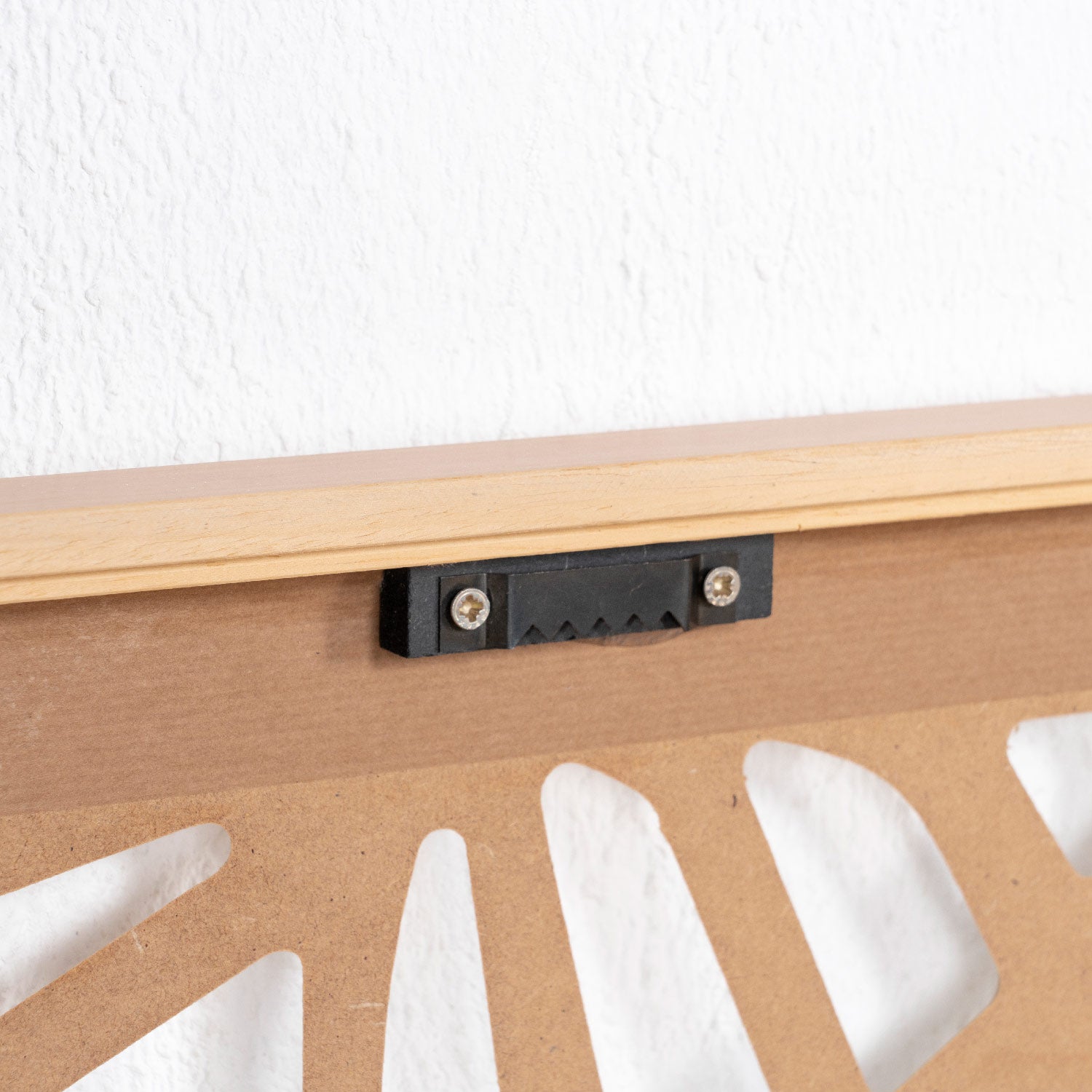 Blade Cabecero de cama blanco y madera