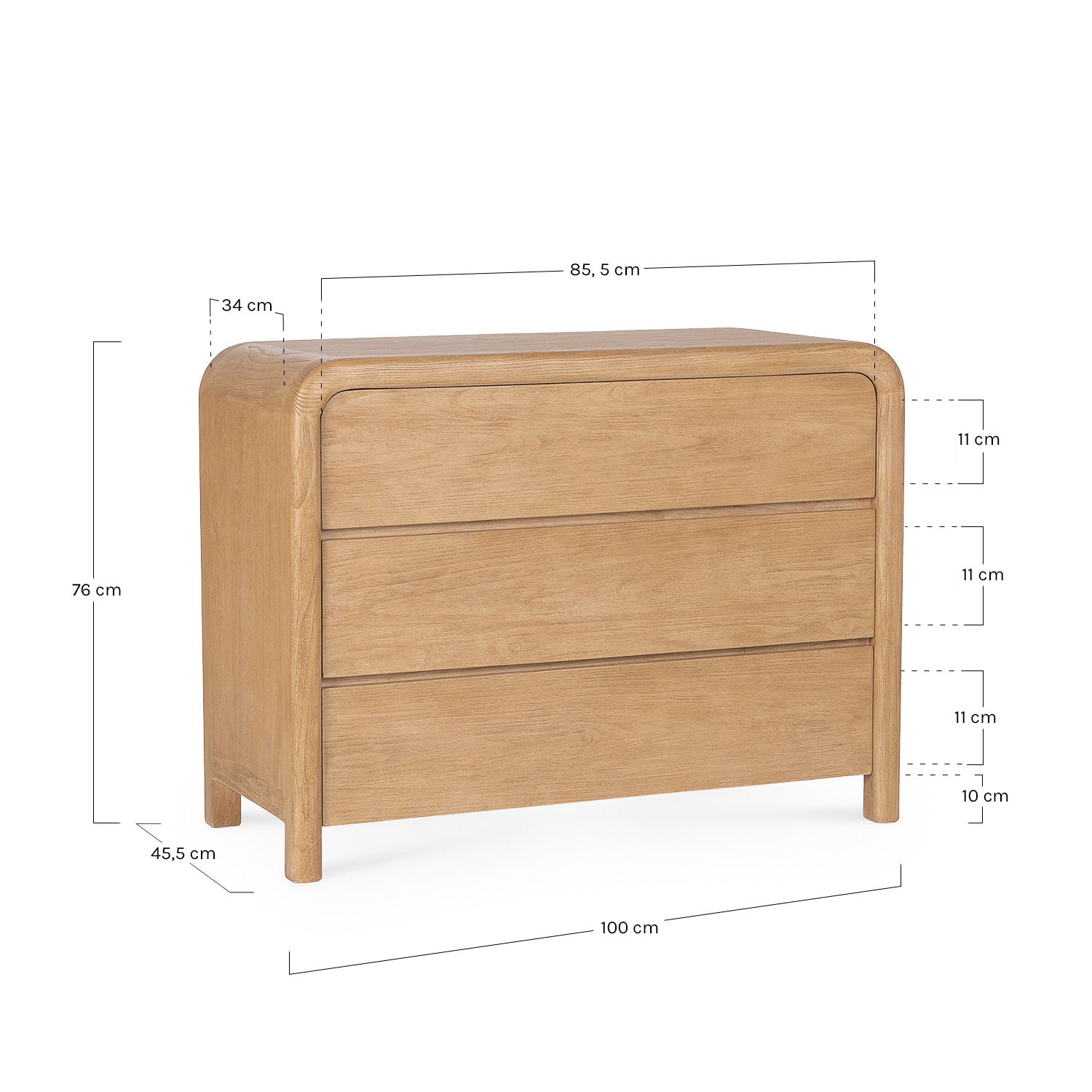 Boyd Cómoda cajonera de madera