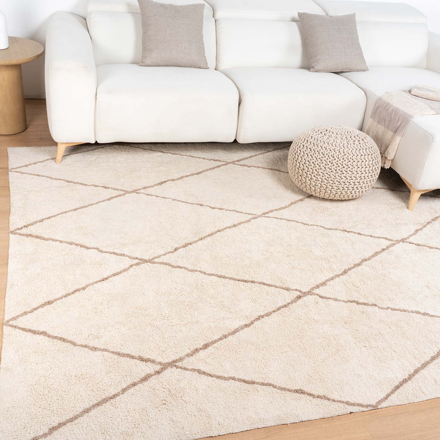 Alfombra interior y exterior, alfombra bohemia de algodón con flecos, alfombra  pequeña tejida a mano para sala de estar, dormitorio, alfombra de diseño  moderno para el hogar, 60x90 cm, ZefeiWu 8390614870208