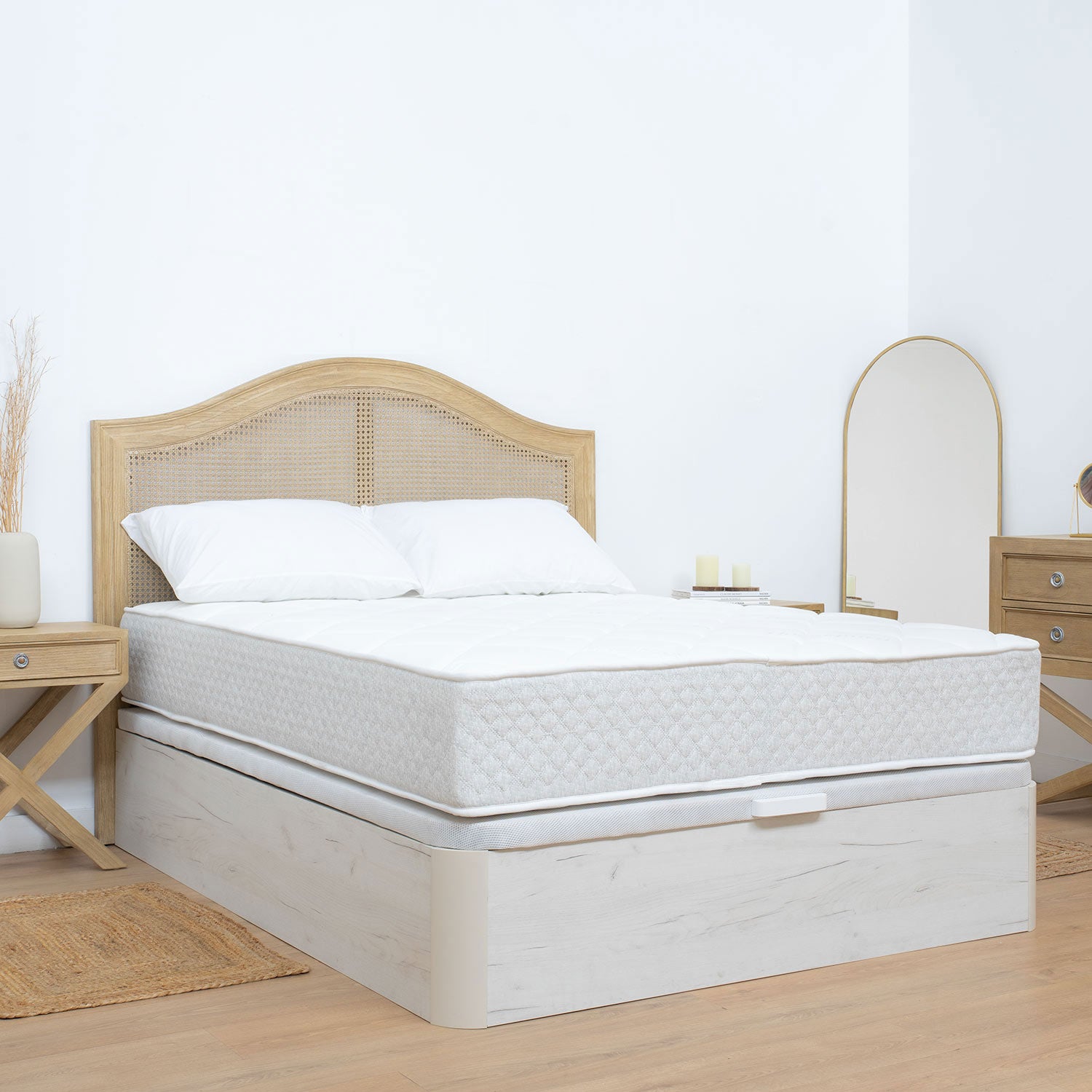 Dosek colchón muelle ensacado firme visco gel visco carbono cómodo y uniforme