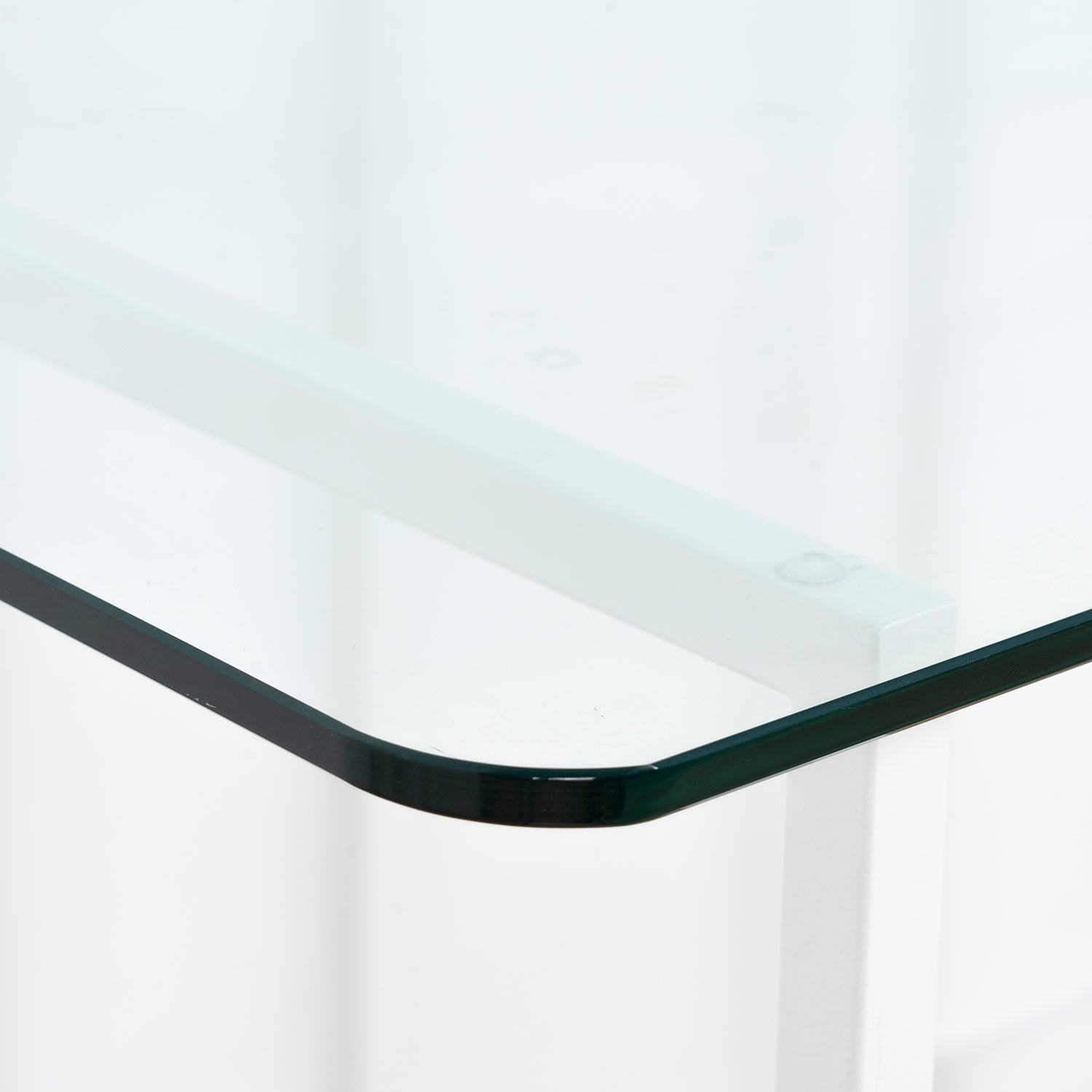 Elegance Escritorio moderno de cristal y patas blancas