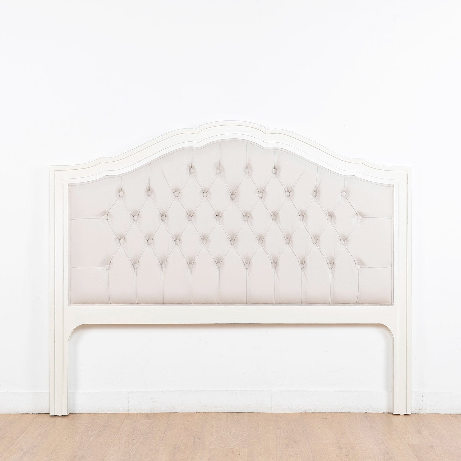 Emperatriz cabecero de cama tapizado blanco