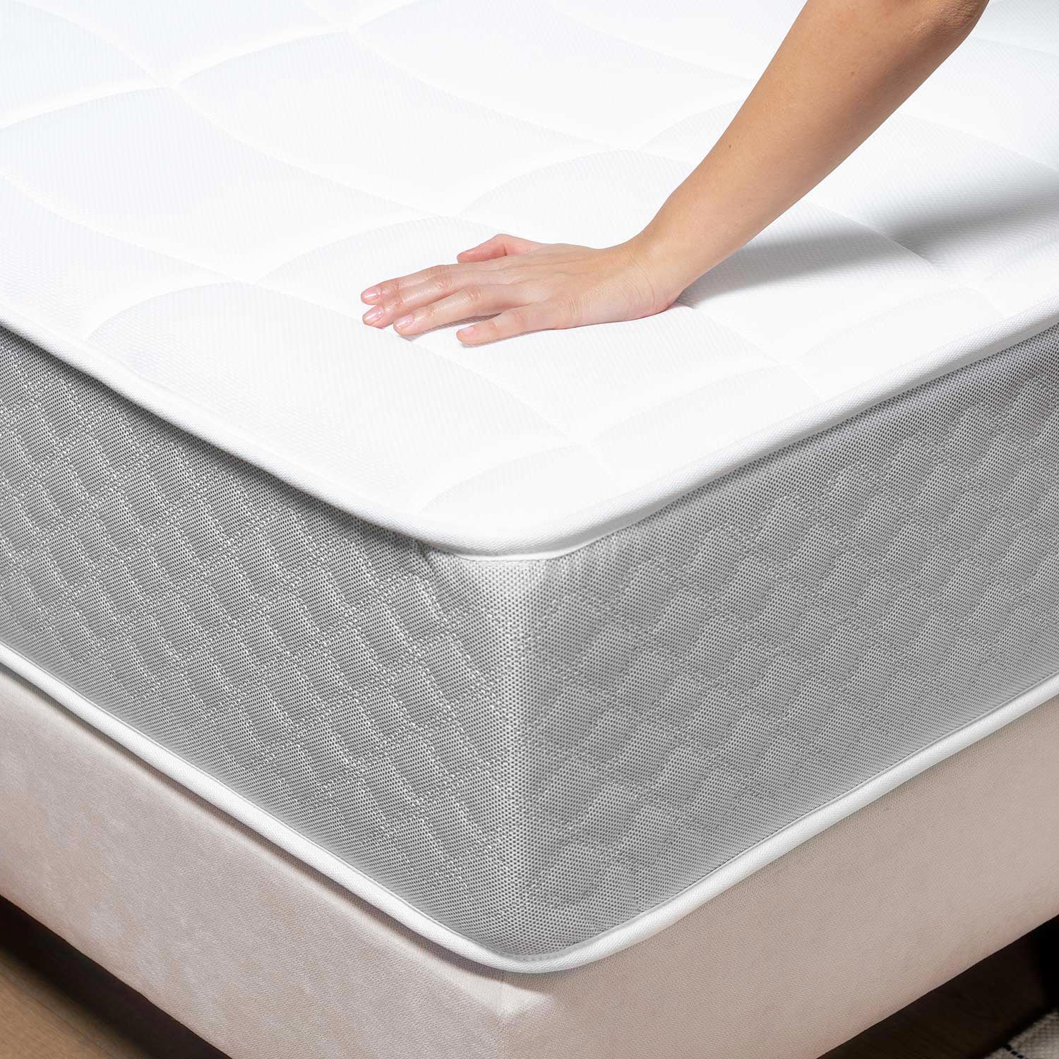 Firan colchón viscoelástico visco gel visco carbono cómodo y uniforme