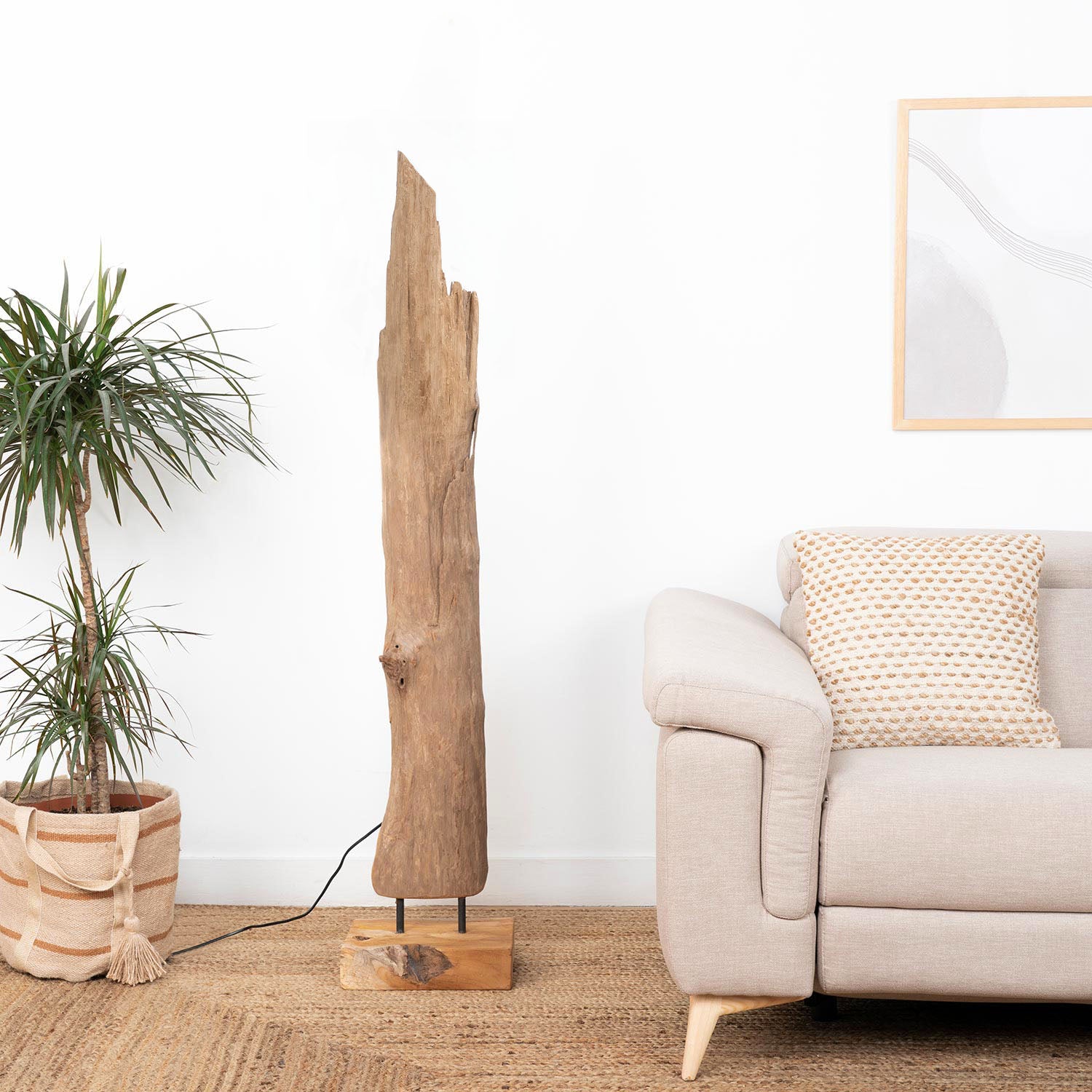 Organic M Lámpara de pie madera