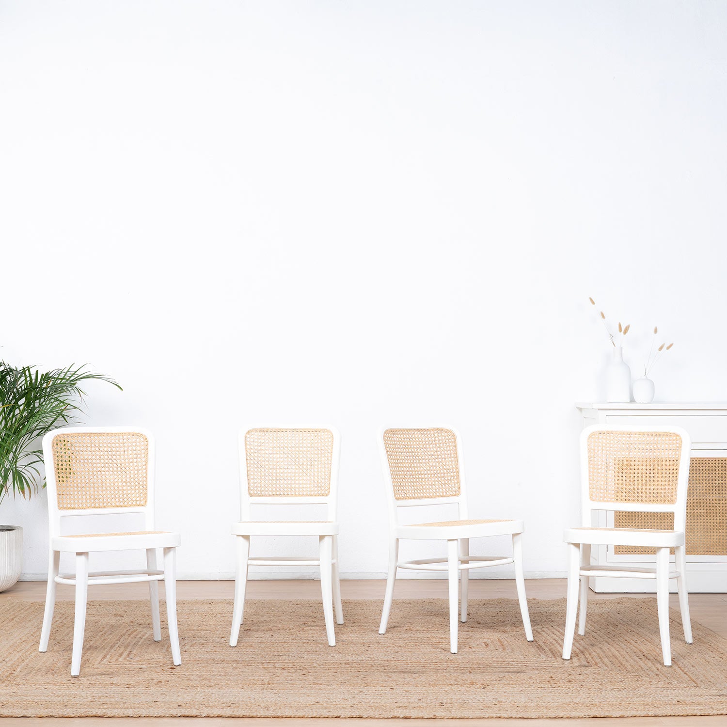 Pack 4 Gamla chairs white