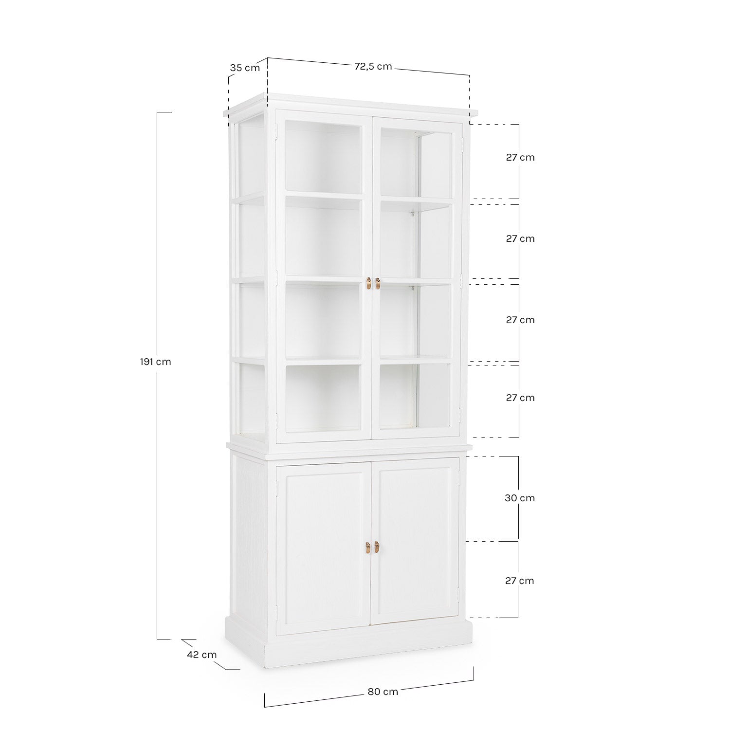 Vitrine Quebec blanche