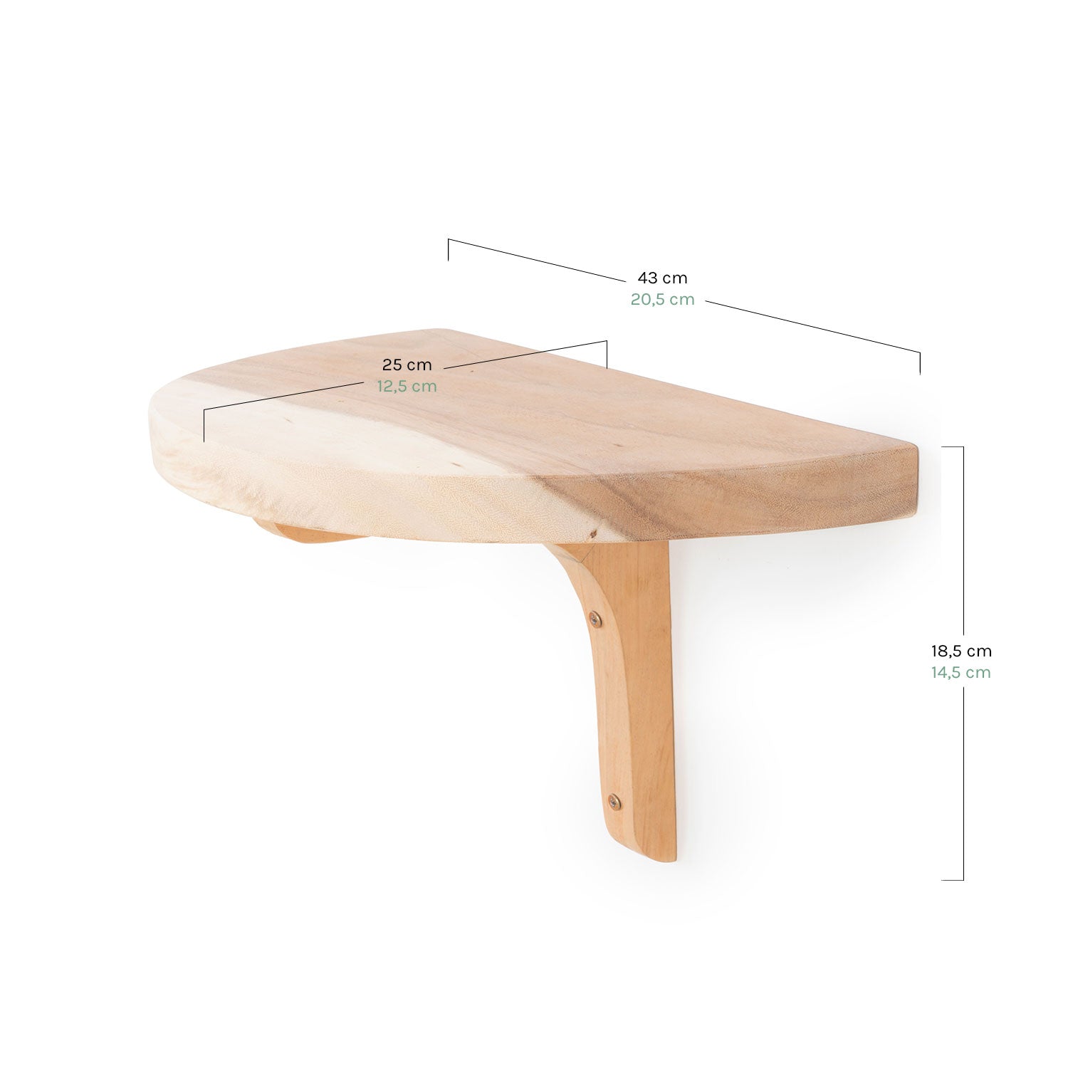 Rang Estantes de pared madera natural