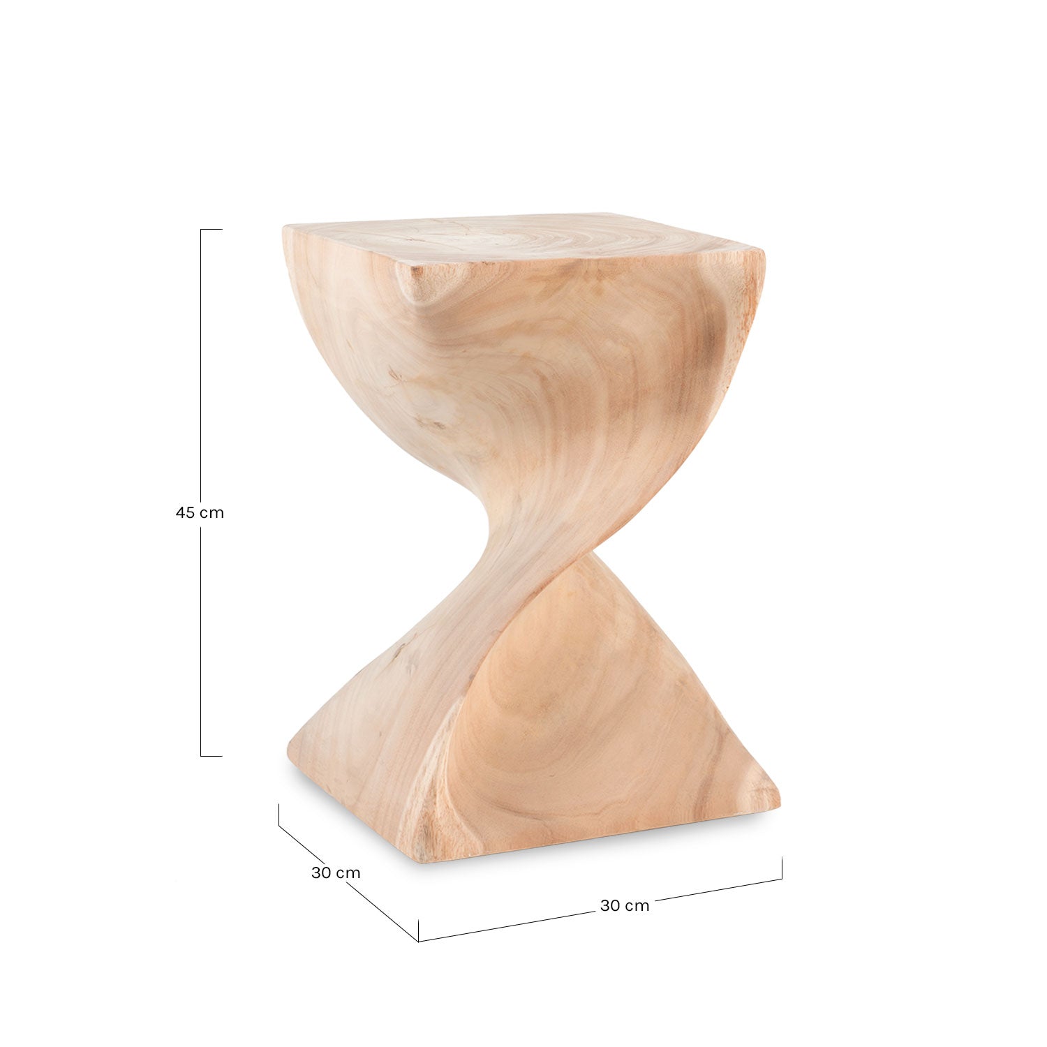 Slide Mesita madera natural