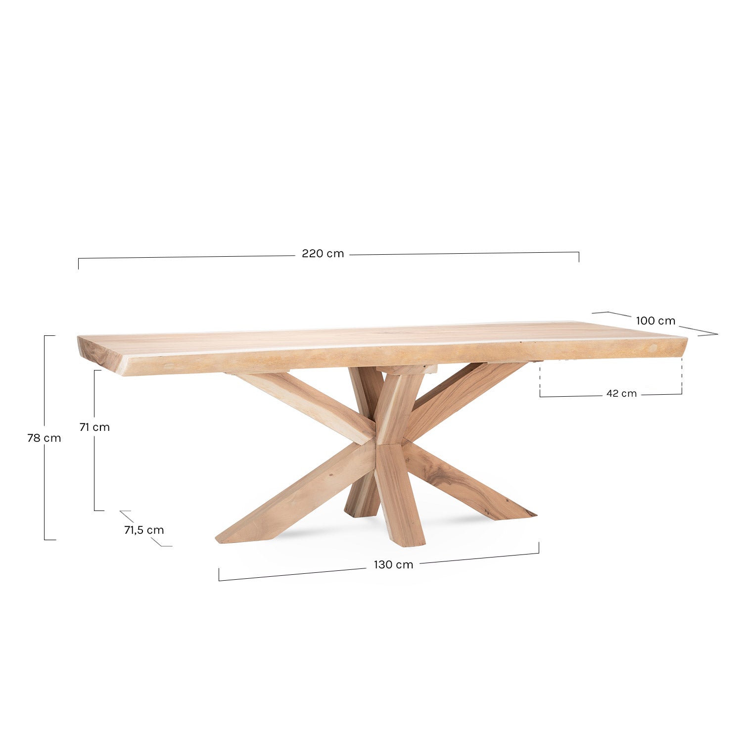 Tripod Mesa comedor madera