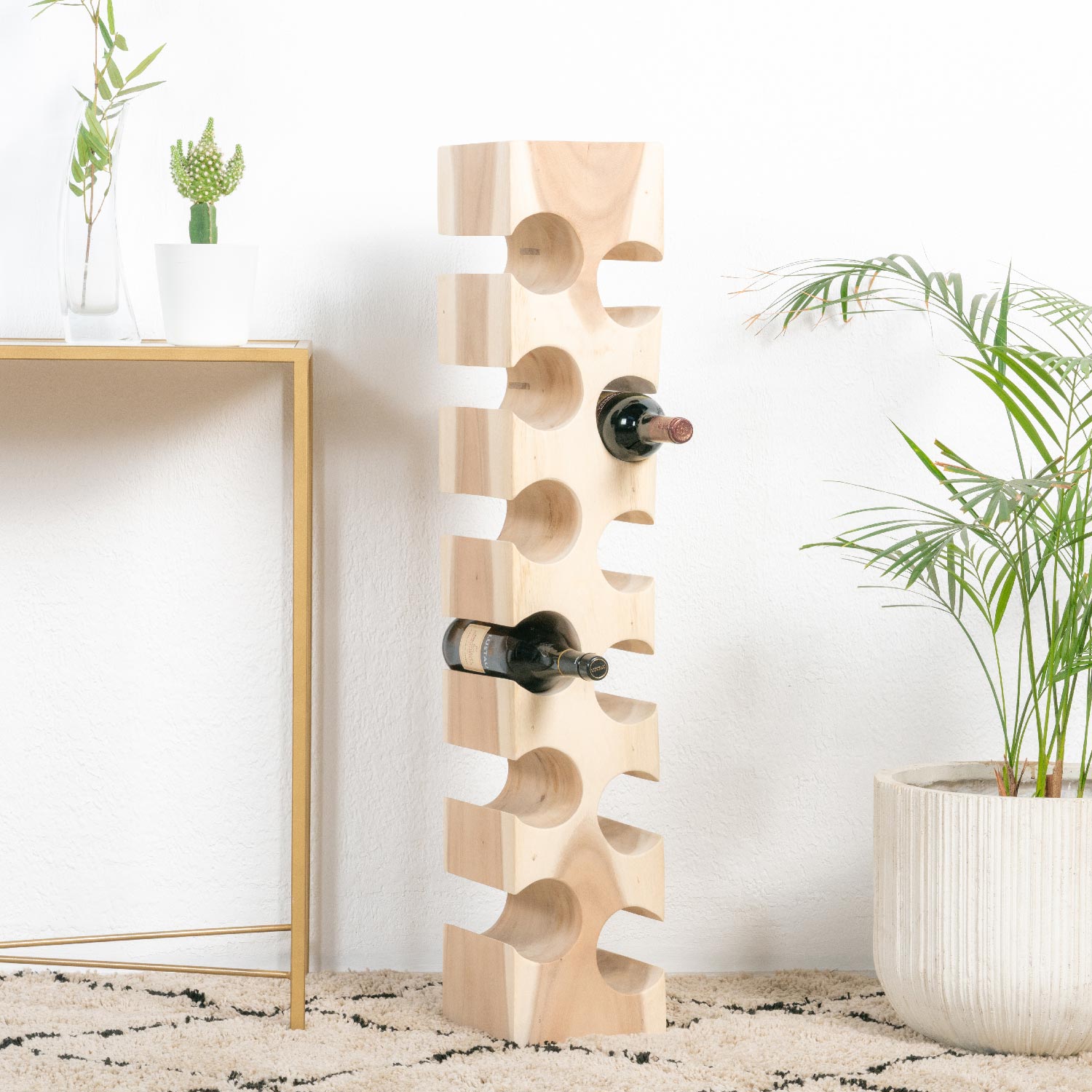 Untuk Botellero vino madera natural