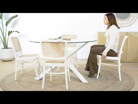 Tripod mesa redonda cristal y madera blanca_7327_F