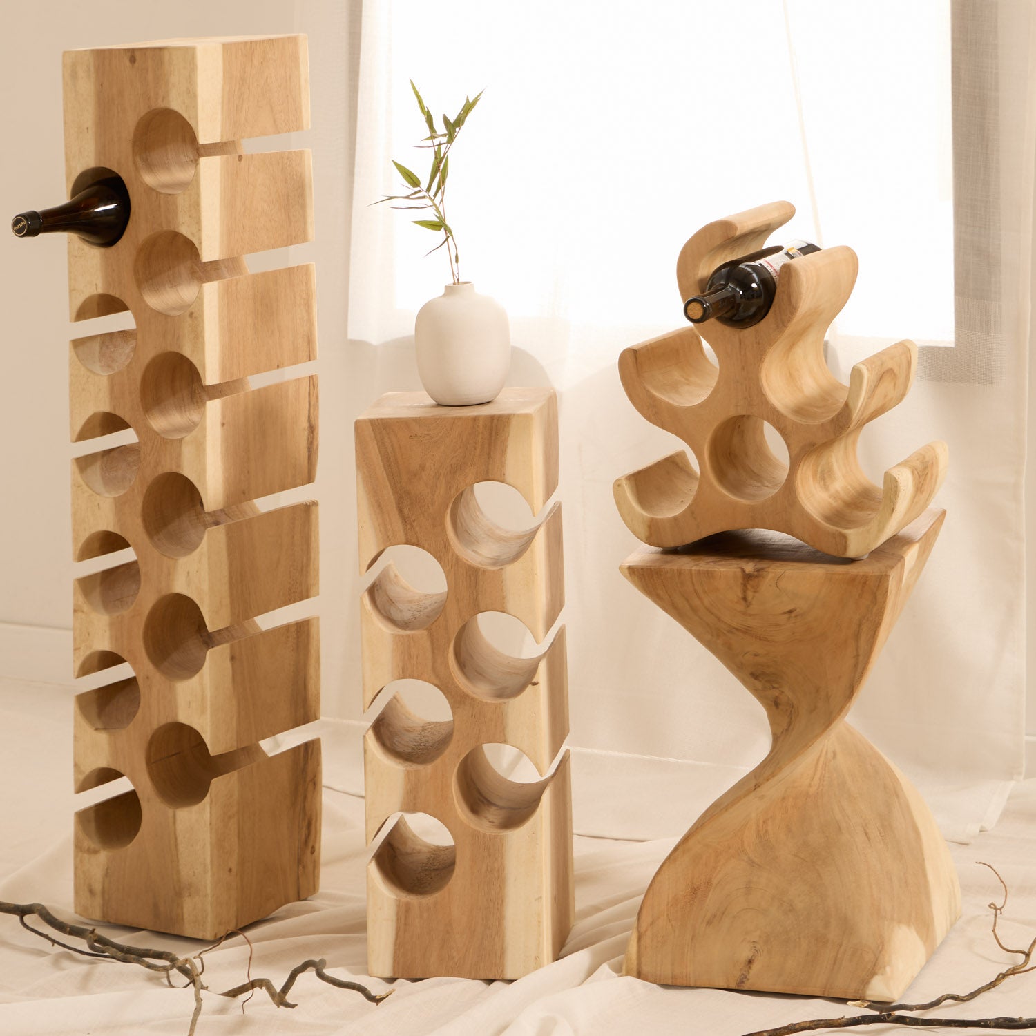 BOTTLE RACK NATURA