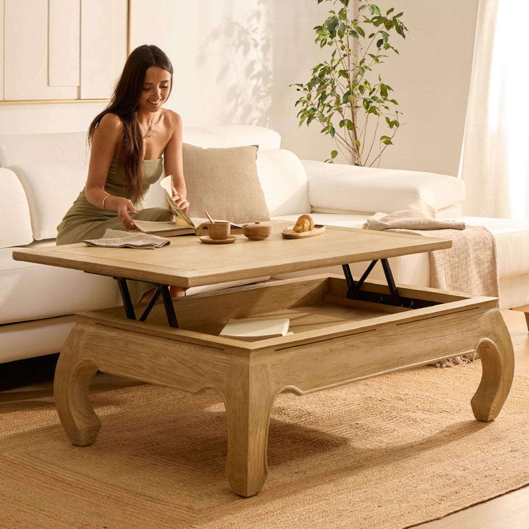 LIFTABLE COFFEE TABLE CURVE 