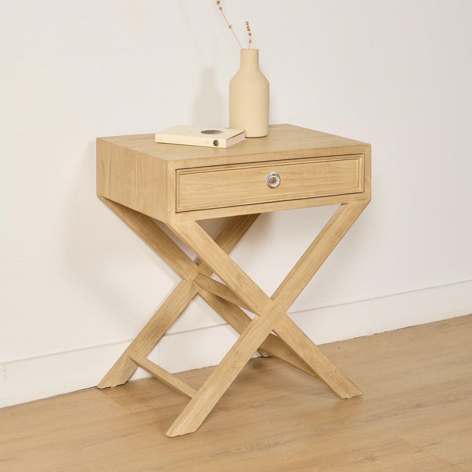 PACK 2 BEDSIDE TABLES MILL