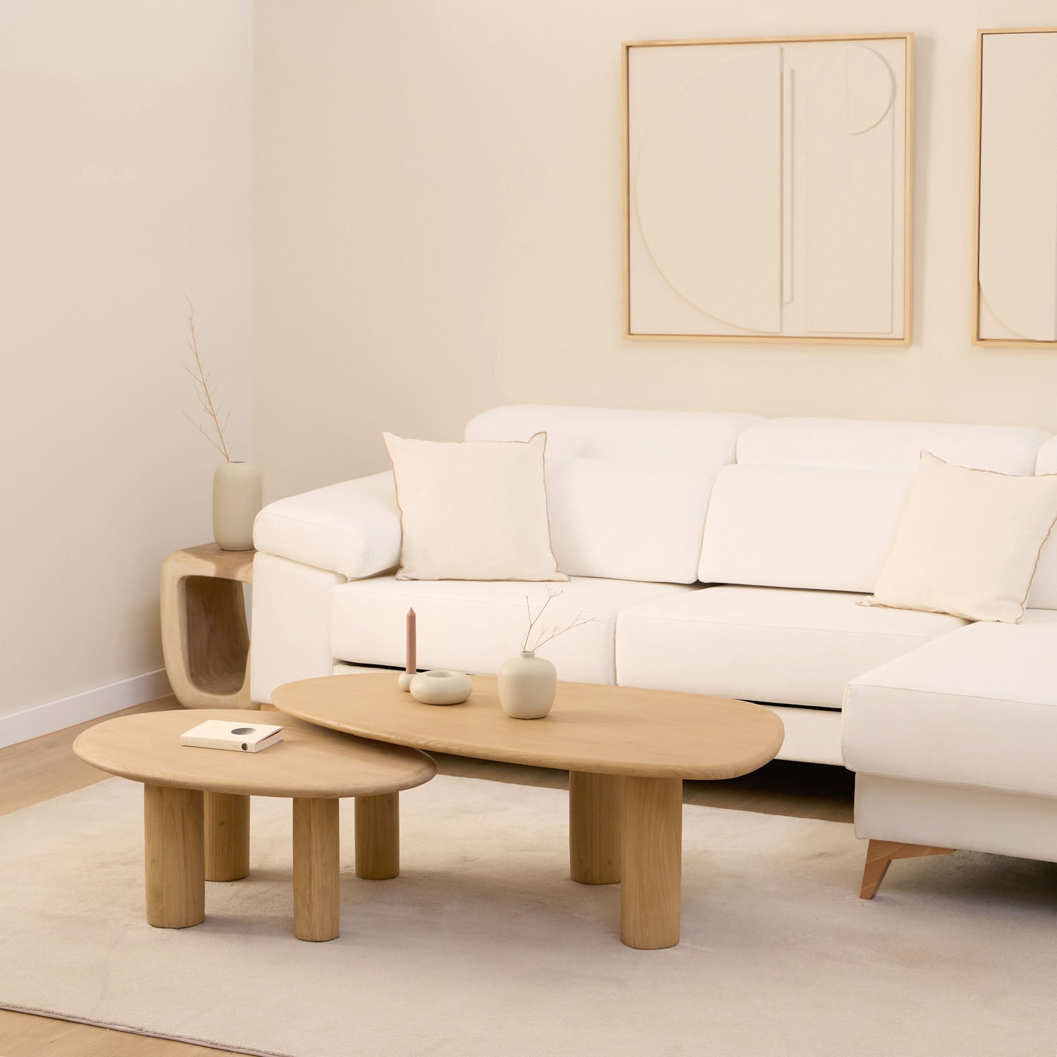 PACK 2 ORGANIC COFFEE TABLES