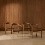 Pack 4 sillas Mode Wood Mocca