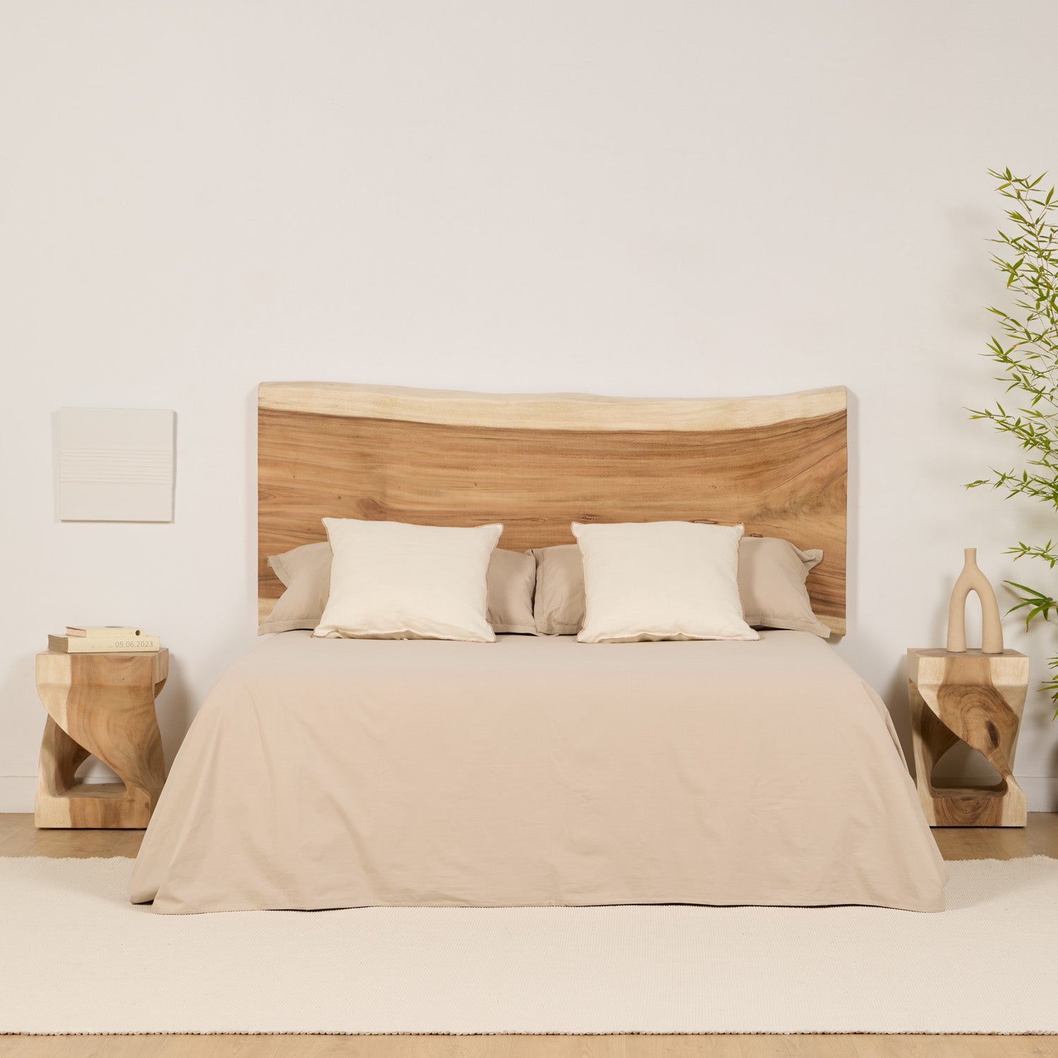 NATURA HEADBOARD PACK + 2 SLIP NIGHTSTANDS