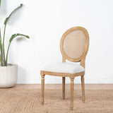 PACK 6 BEIGE CHAIRS ROUNDED