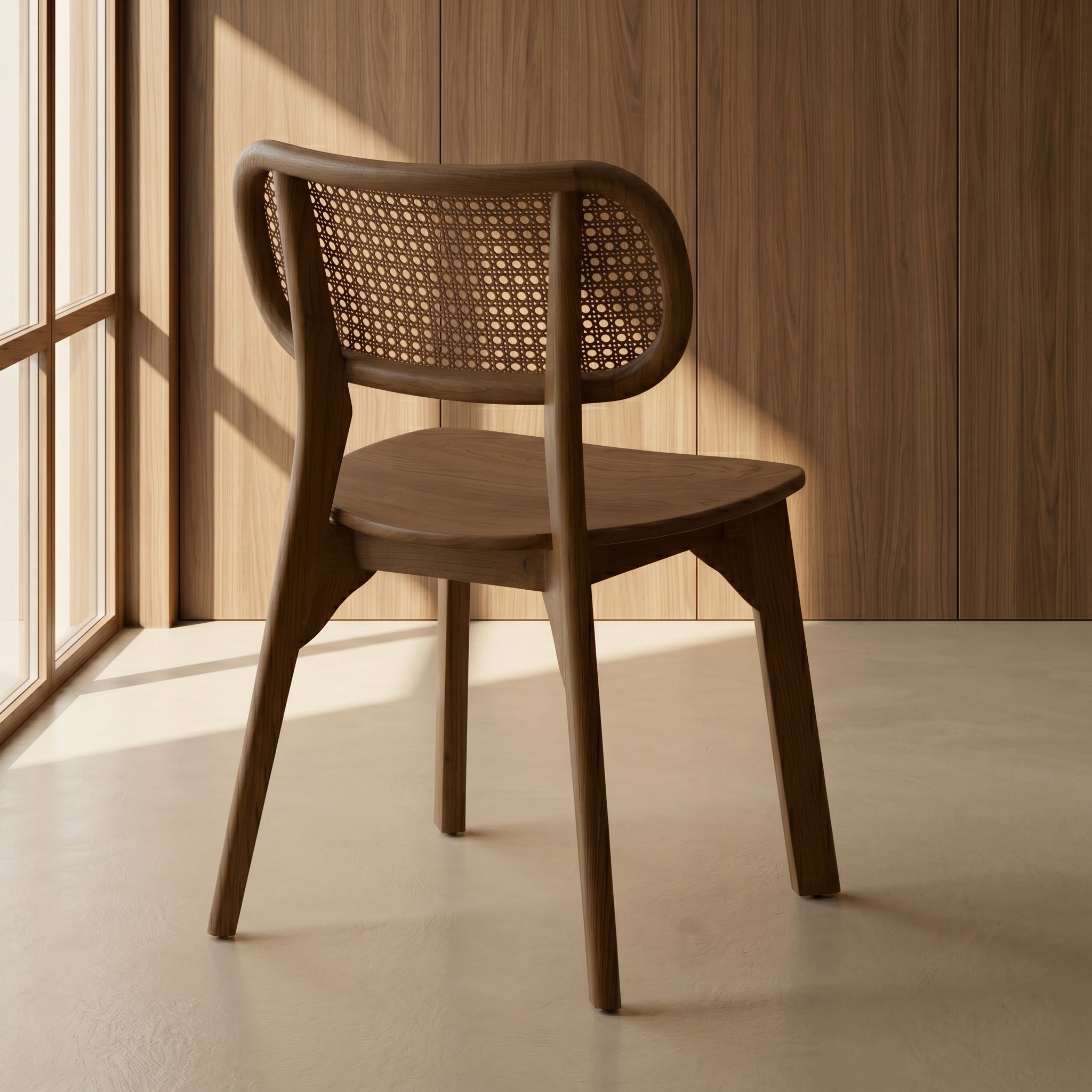 Dari Wood Mocca Chair