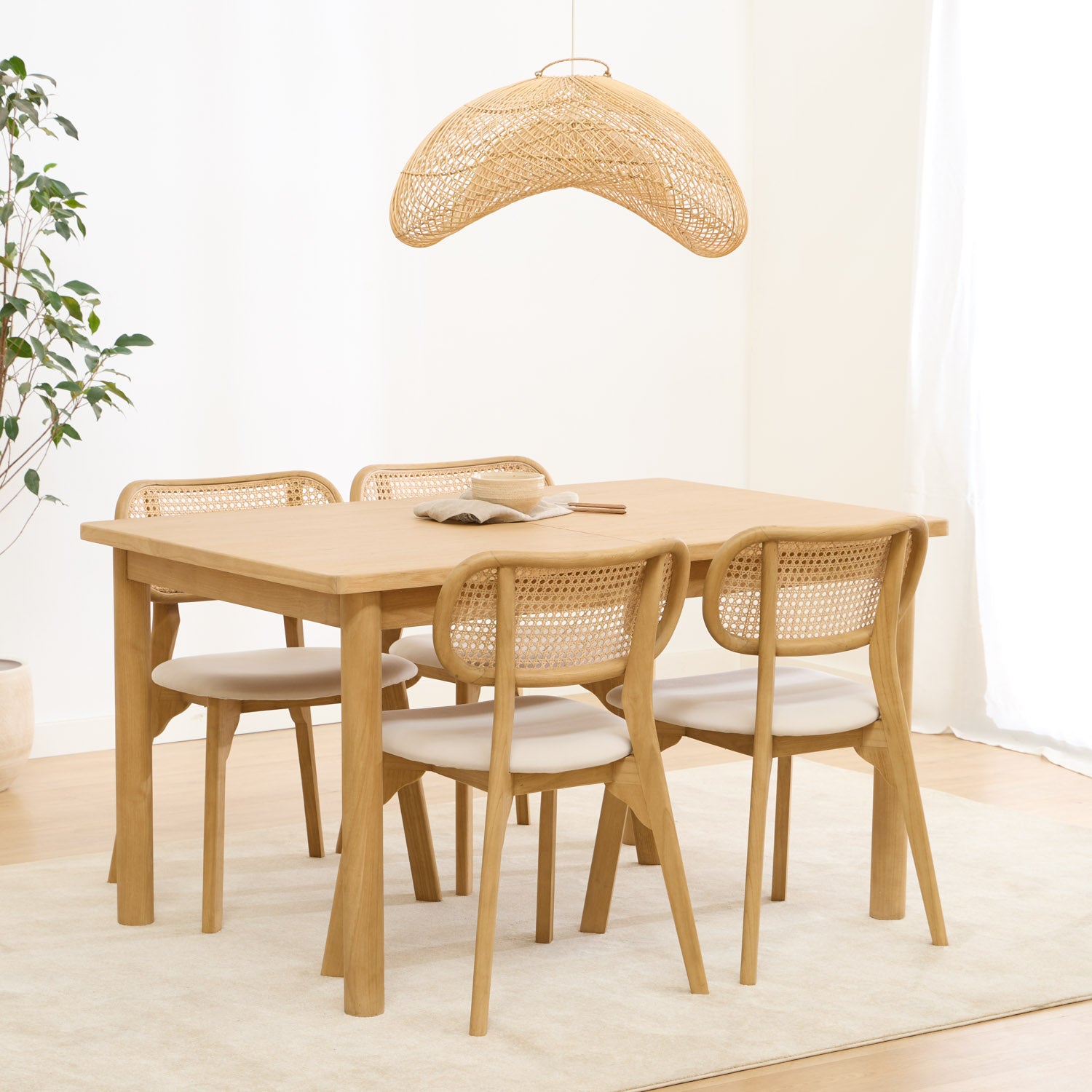 PACK TABLE DANE + 4 CHAISES DARI