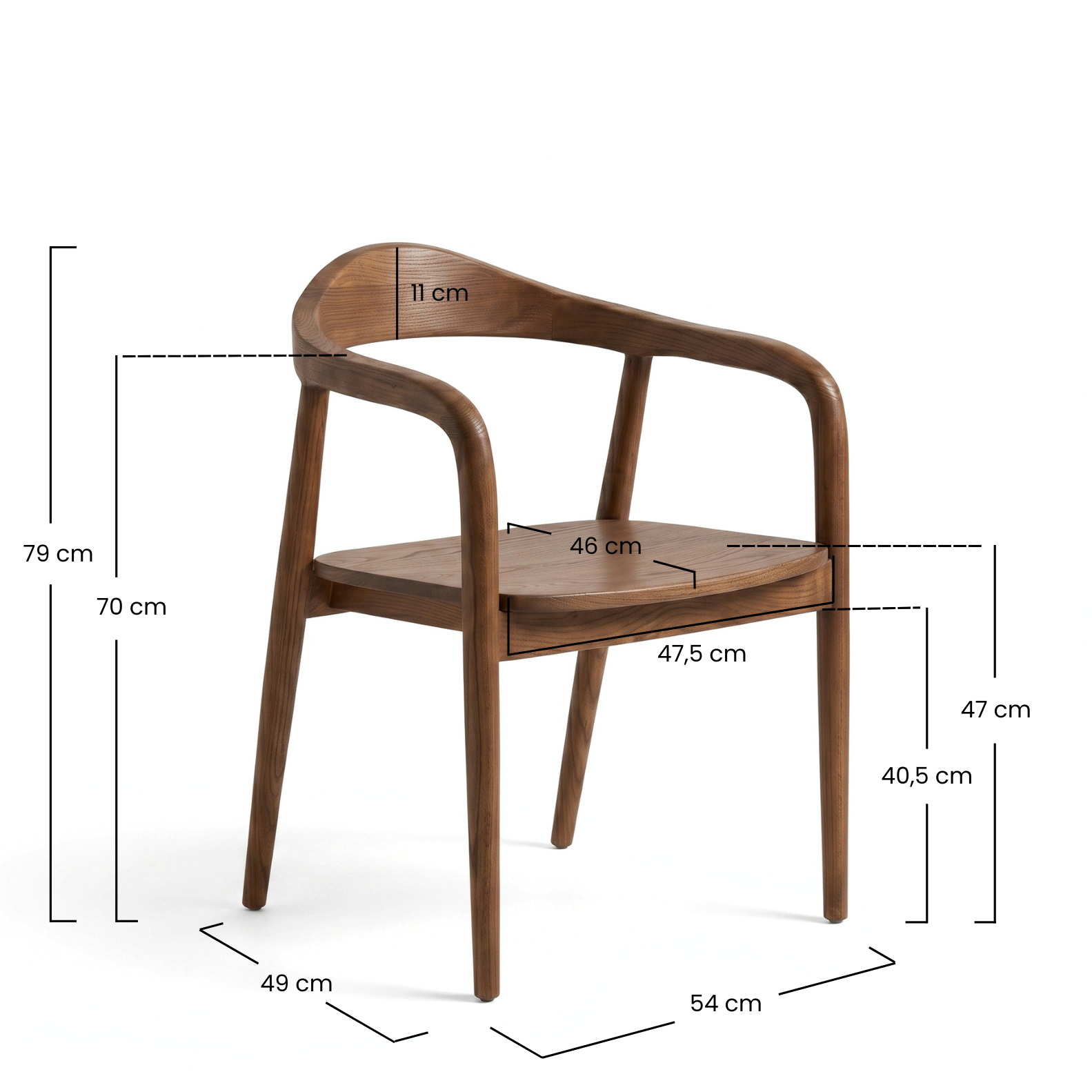 Stoel Mode Wood Mocca