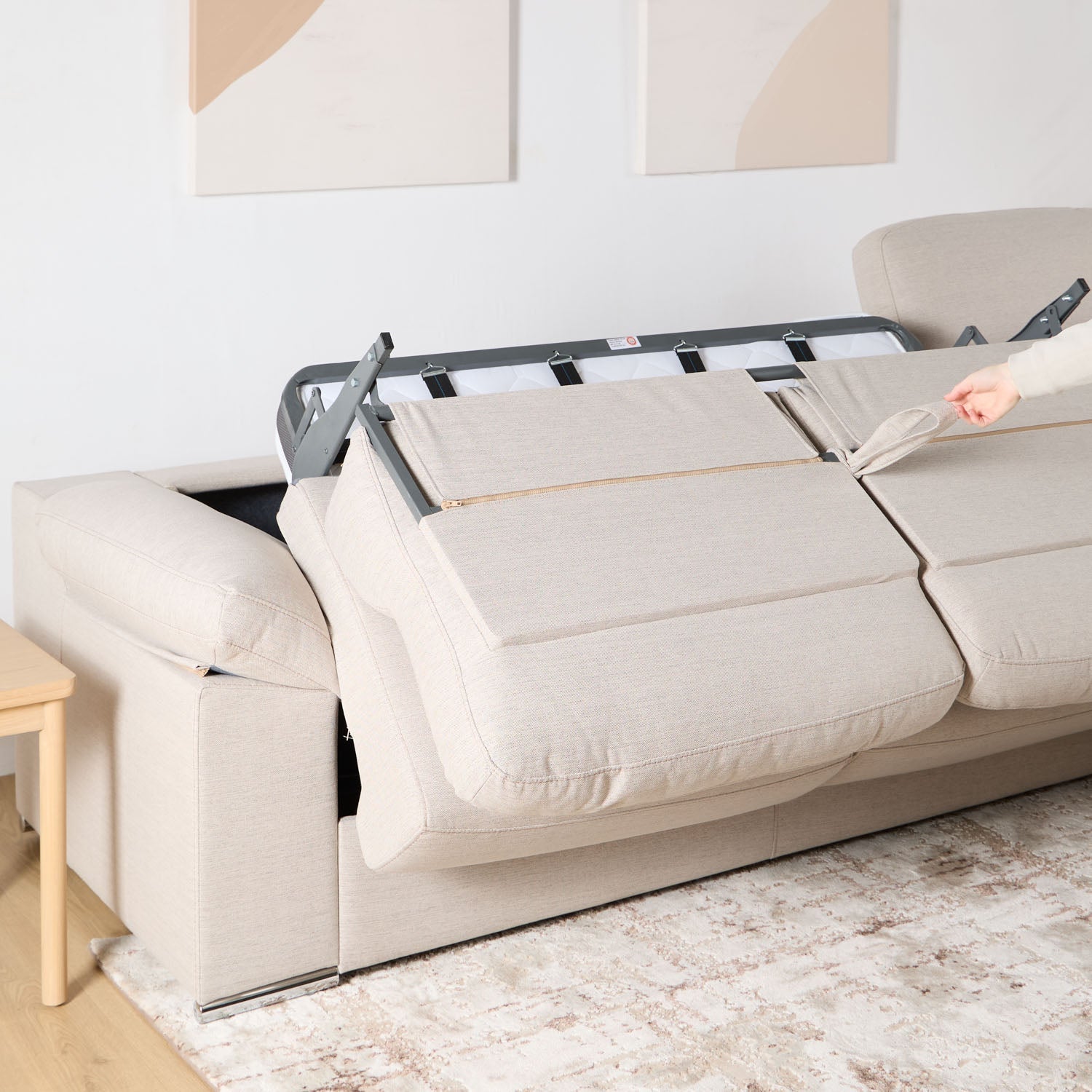 Sofá Cama Sungi 3 plazas con chaiselongue