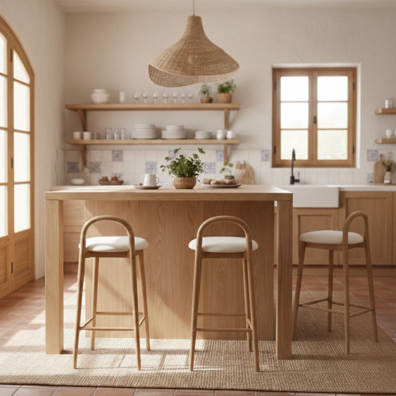 Pack 2 taburetes Buri