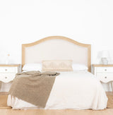 Mani Cabecero de cama tapizado blanco - Dormitorios - Wabi Home
