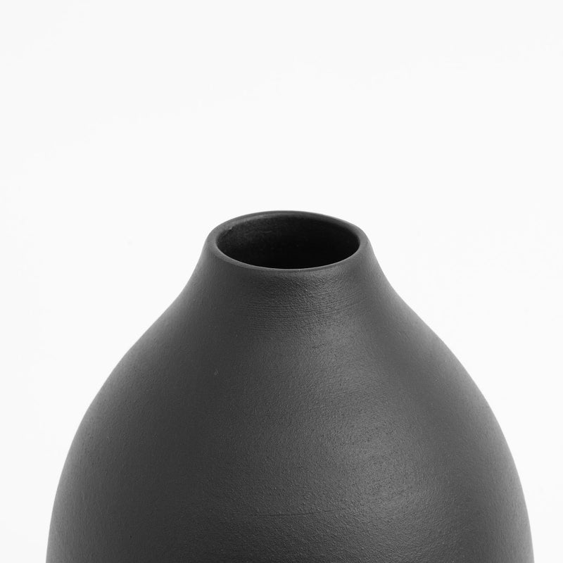 Tune Jarrón negro cerámica 