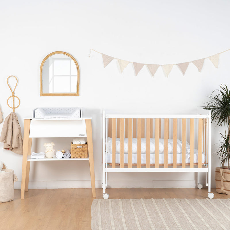 Cambiador de bebé, madera, blanco Atmosphera