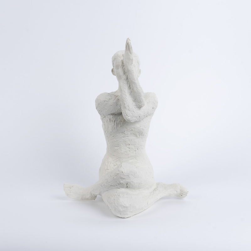 Garu Figura decorativa blanca yoga