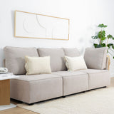 Madi sofá modular con 3 piezas en gris